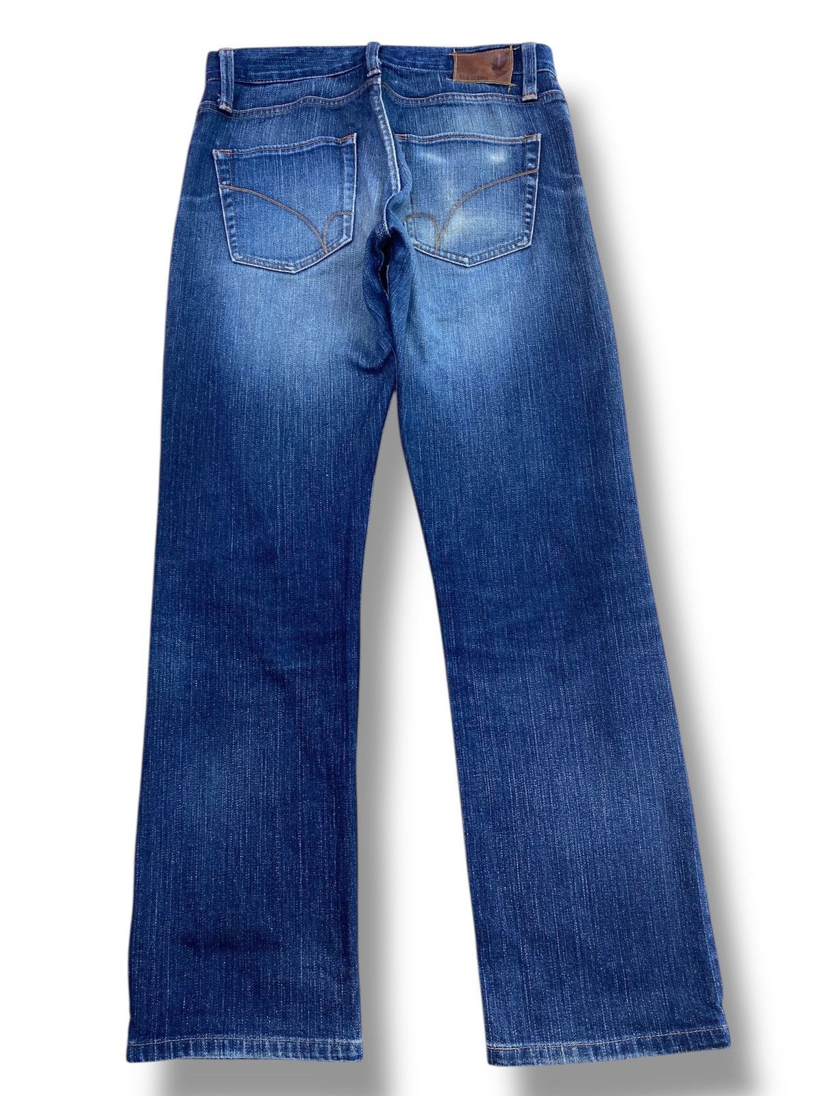 Japanese Brand Back Number Brand X Selvedge Faded Wash Style Loose Jeans Size US 30 / EU 46 - 3 Thumbnail