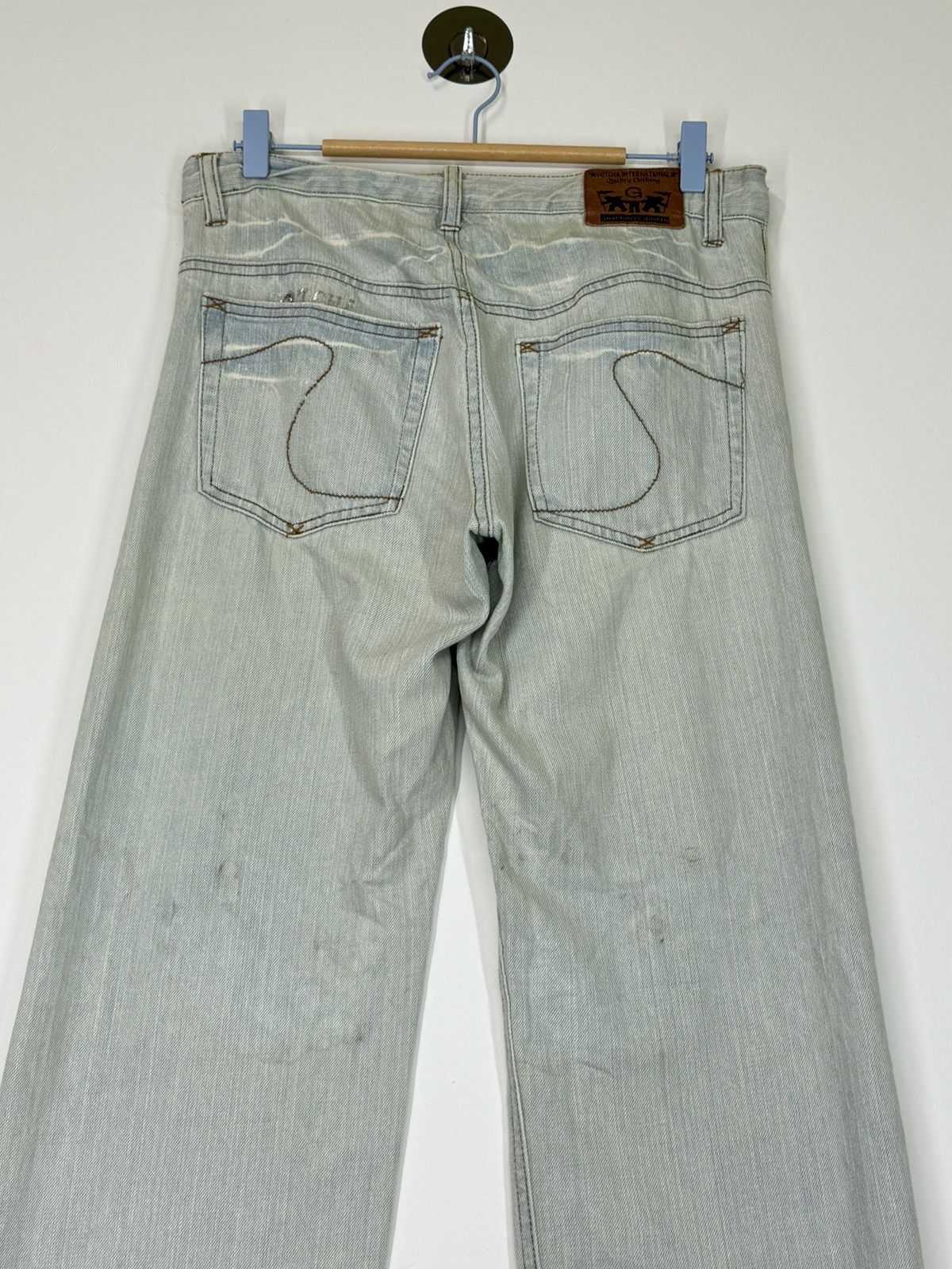 14th Addiction × If Six Was Nine × Le Grande Bleu (L.G.B.) GOTCHA WING CLAW MARKS THUNDERS DISTRESSED DENIM JEANS Size US 31 - 10 Thumbnail