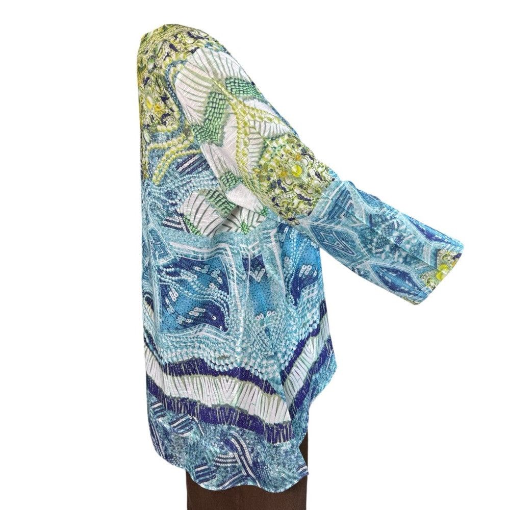 Chicos New Chico's Embroidered Inset Top Size 1 US M Size M / US 6-8 / IT 42-44 - 5 Thumbnail