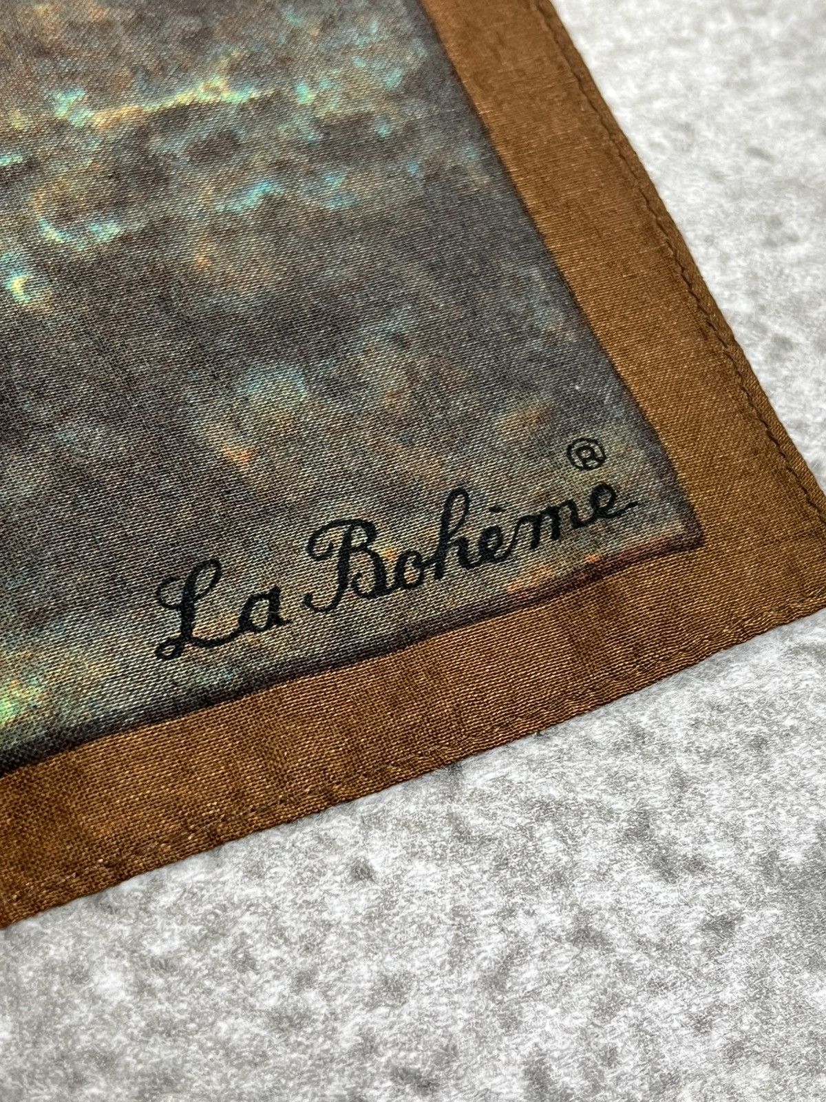 Vintage Vintage Jean-Francois Millet The Angelus Handkerchief Size ONE SIZE - 7 Thumbnail