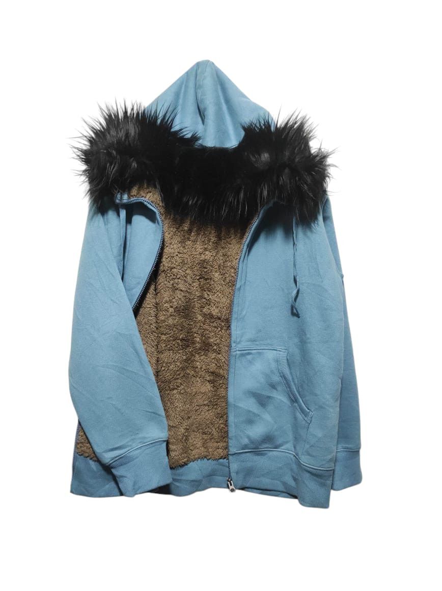 Uniqlo Uniqlo Sherpa Zip Fur Hoodie lgb style Size US L / EU 52-54 / 3 - 1 Thumbnail