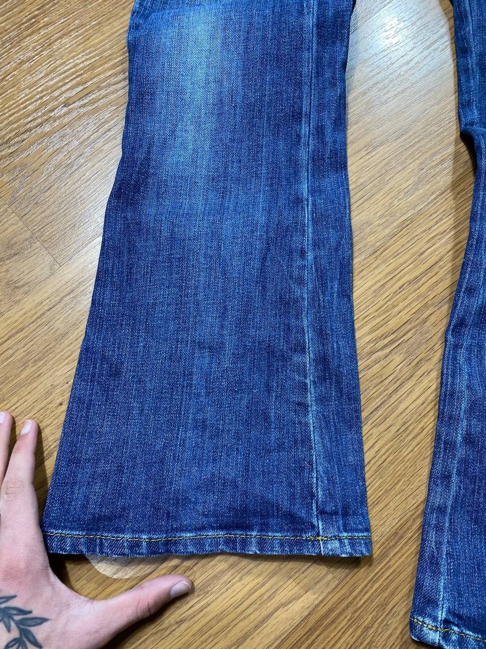 Japanese Brand Crazy Crash Dirty Baggy Faded Jean Japan Avant Garde Style Size US 28 / EU 44 - 2 Thumbnail