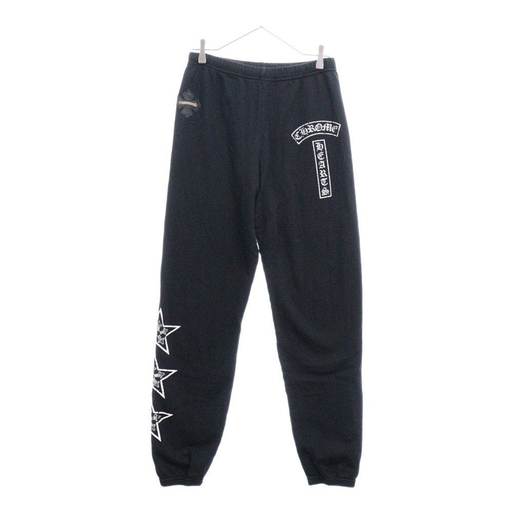 Chrome Hearts Black Mongram Cross Horseshoe Logo Sweatpants