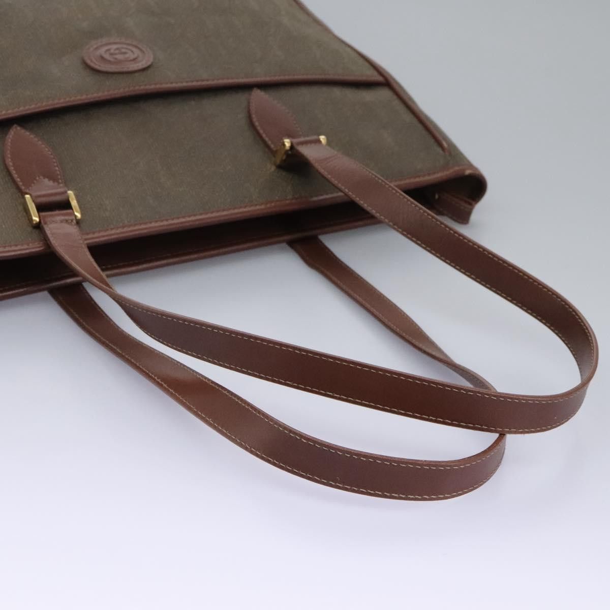Gucci GUCCI Tote Bag Canvas Khaki 002 39 002 39 Size ONE SIZE - 7 Thumbnail