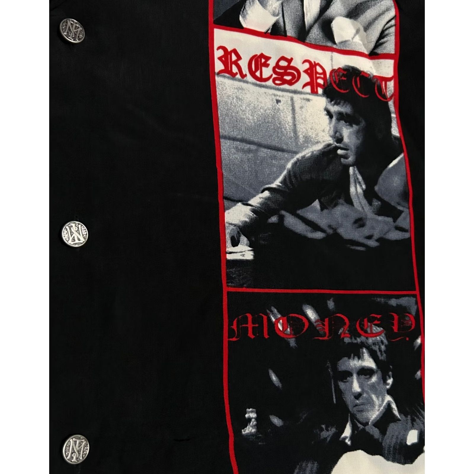 Dragonfly Scarface Al Pacino Button Up Shirt 1XL Men's, Men's — image 3 of 6