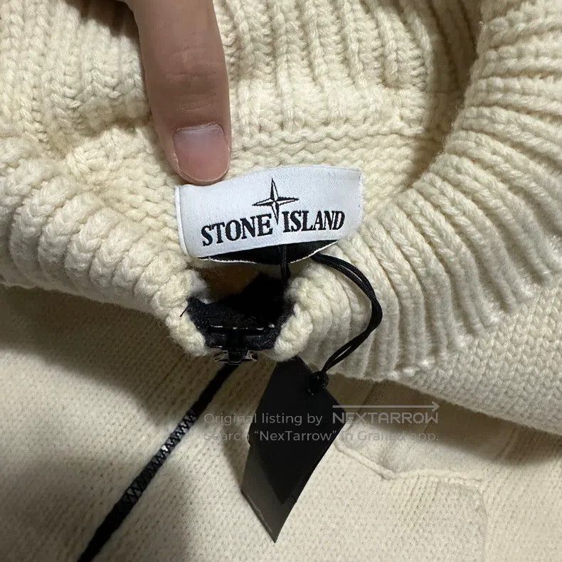 Other Stone Island Heavy Wool Knit Jacket Beige Color Size M Size US M / EU 48-50 / 2 - 4 Thumbnail