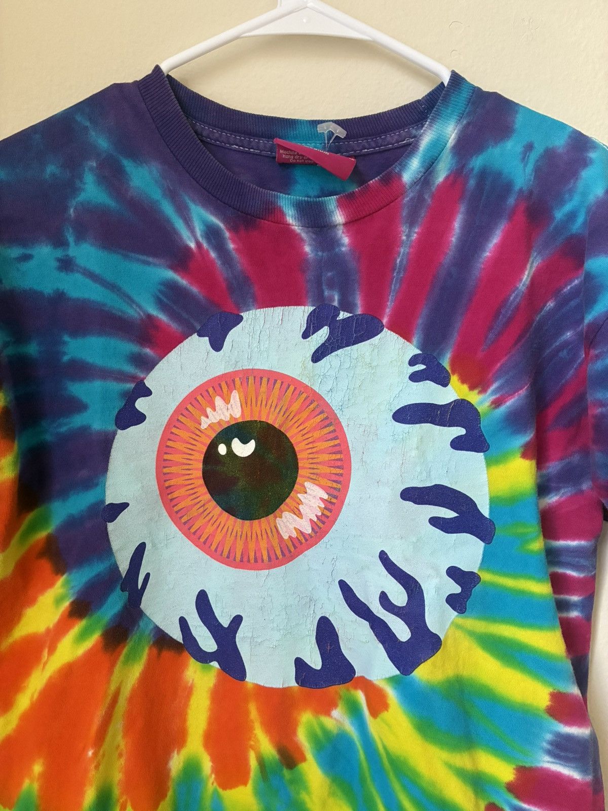 Vintage Mishka mNWKA Bright Tye dye eye t shirt Size US M / EU 48-50 / 2 - 2 Thumbnail