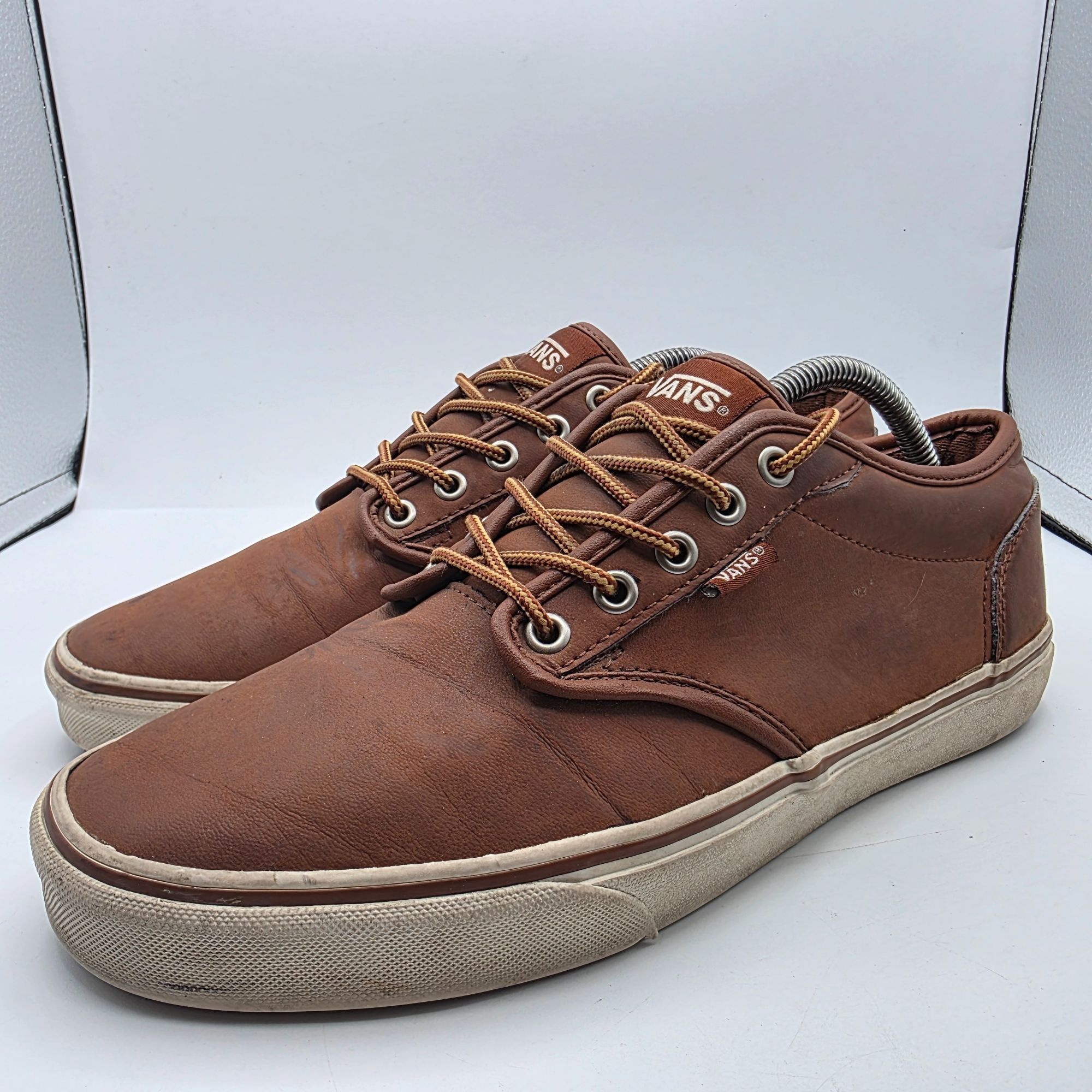Vans Vans Atwood Mens Size 10.5 Brown Leather Shoes Walking Casua Size US 10.5 / EU 43-44 - 3 Thumbnail