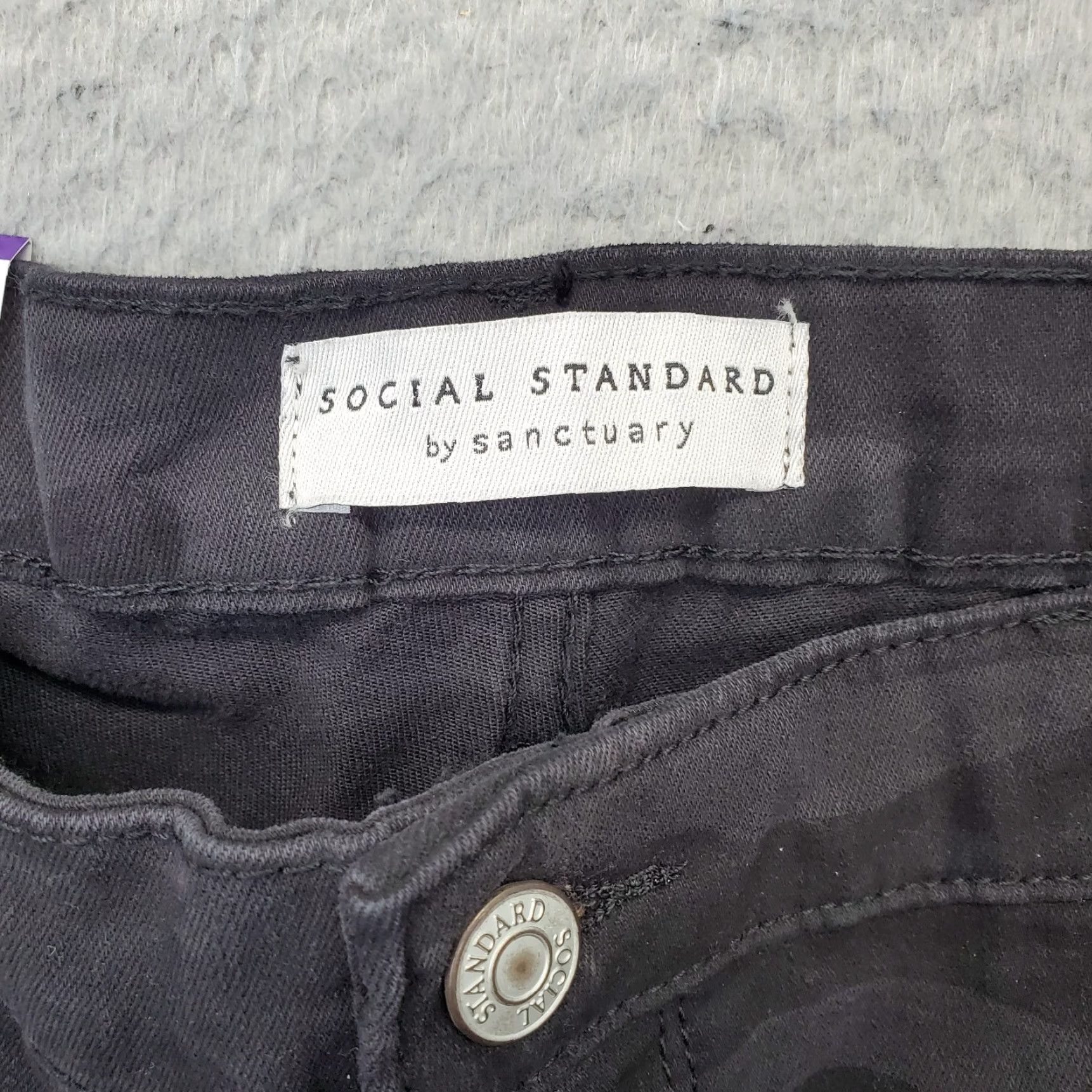Sanctuary Sanctuary Womens Jeans 16 Multi Camo Mid Rise Ankle Skinny Denim 5-Pocket Stretch Comfort Size 38" / US 16 / IT 52 - 7 Thumbnail