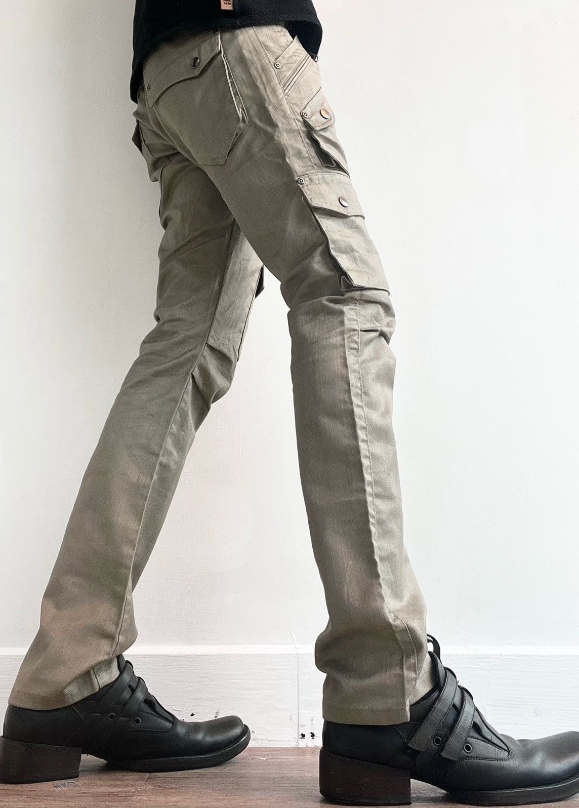 semanticdesign 00s Semantic Avant-Garde Cargo Pants Size US 32 / EU 48 - 3 Thumbnail