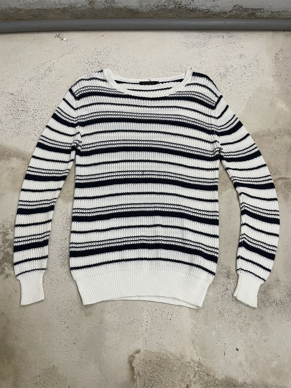 GOSTAR DE FUGA Gostar De Fuga Stripe GOA Tassi Assymetrical Style Knitwear Size US L / EU 52-54 / 3 - 3 Thumbnail