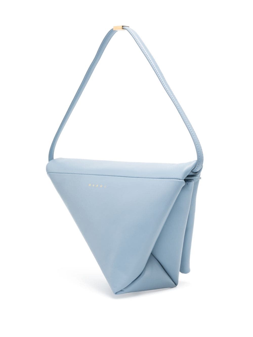 Marni o1f1d3z0525 Size: OS / Prisma Leather Triangle Bag in Blue Size ONE SIZE - 3 Thumbnail