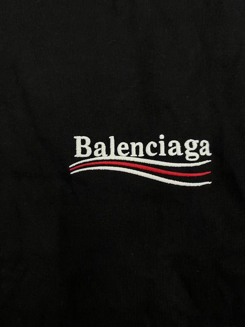 Balenciaga Balenciaga Logo letter pattern round neck pullover slim sh Size S / US 4 / IT 40 - 3 Thumbnail