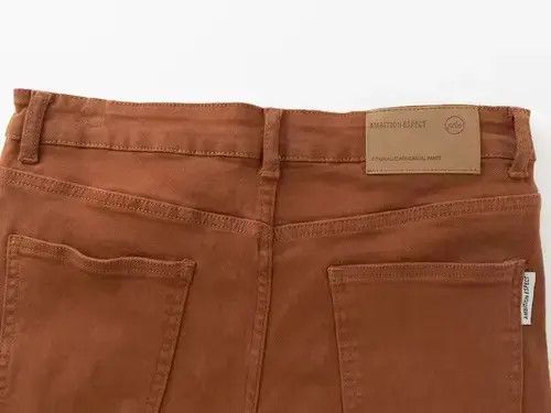 Japanese Brand Brown Stacked Denim Jeans Size US 32 / EU 48 - 3 Thumbnail