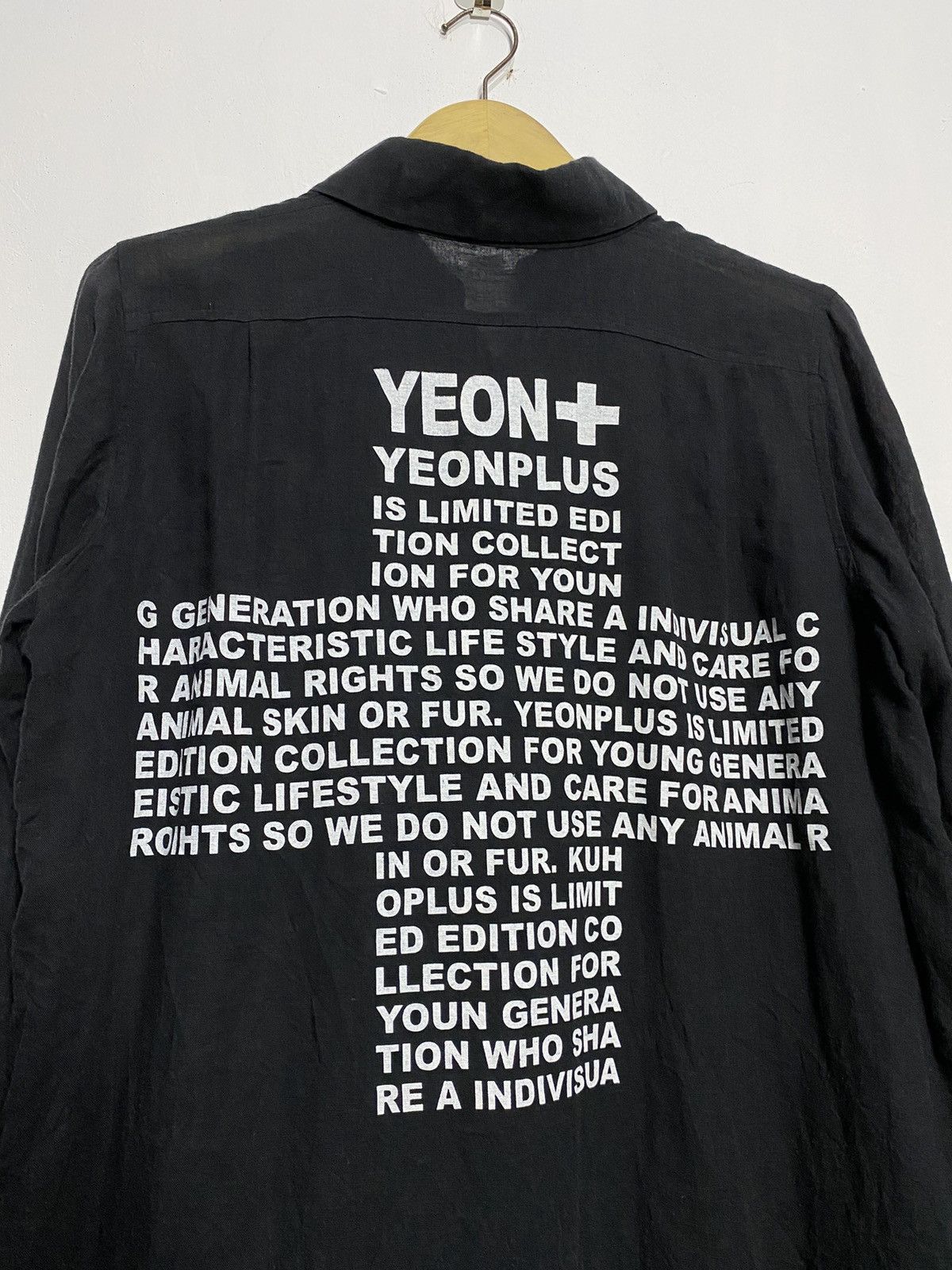 20471120 Yeon plus backhit poem button up shirts korean style Size US XL / EU 56 / 4 - 4 Thumbnail