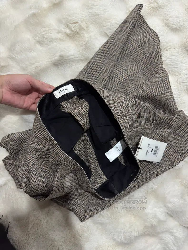 Celine CELINE Wool Plaid Flare Trousers Size US 28 / EU 44 - 5 Thumbnail