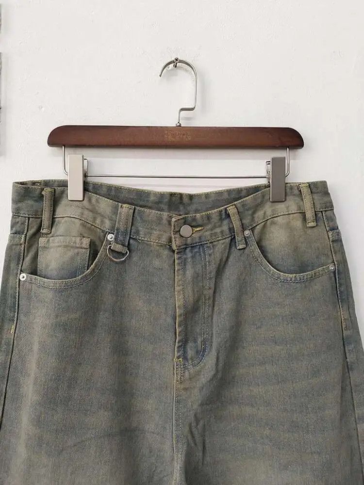 Japanese Brand Gray Wide Leg Washed Baggy Jeans Denim Size US 30 / EU 46 - 10 Thumbnail