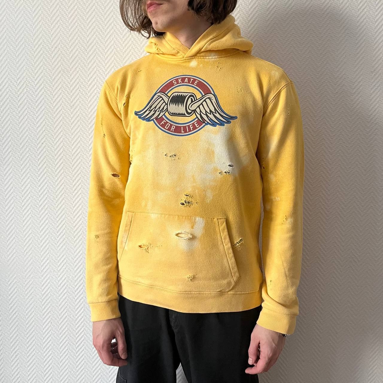 Shorty's Skateboards × Unsound Rags × Vintage Vintage Y2K Skate 4 Life Distressed Faded Hoodie Size US S / EU 44-46 / 1 - 9 Thumbnail