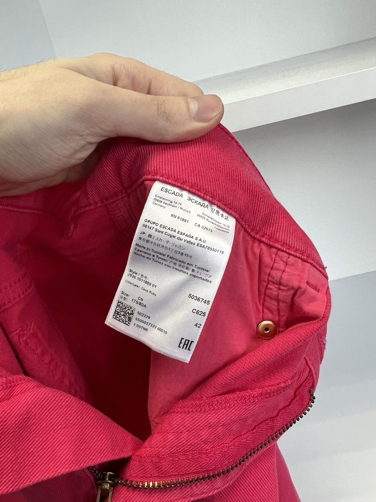 Designer × Escada × Vintage Vintage Escada Sport Women’s Pink Jeans Logo Y2K Size 28" / US 6 / IT 42 - 14 Thumbnail
