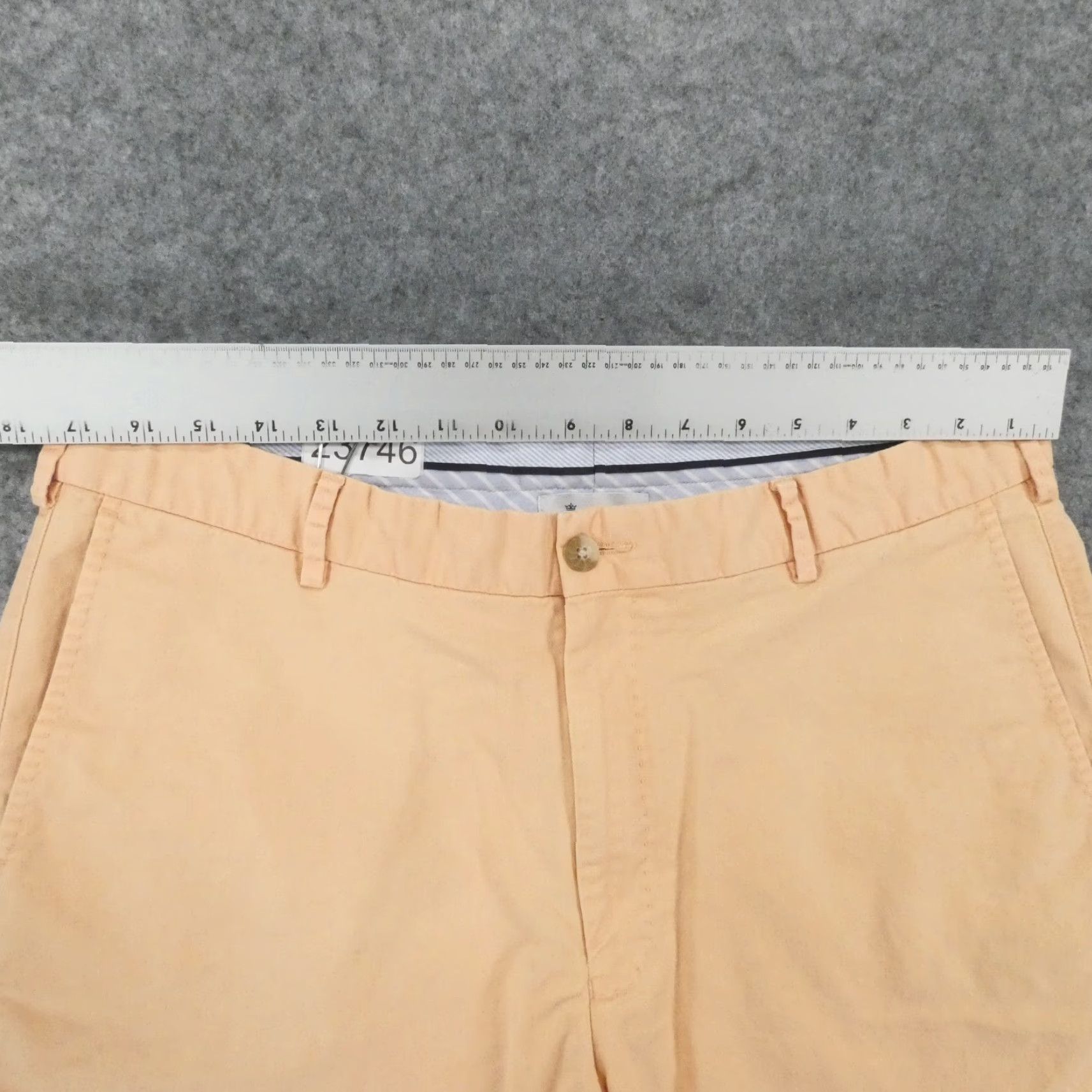 Peter Millar Peter Millar Shorts Mens 36 Chino Flat Front Orange Peach Preppy Casual Size US 35 - 7 Thumbnail