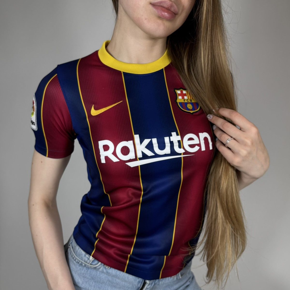 Nike Vintage Y2K Nike Barcelona Soccer Football Jersey Blokecore Size S / US 4 / IT 40 - 3 Thumbnail
