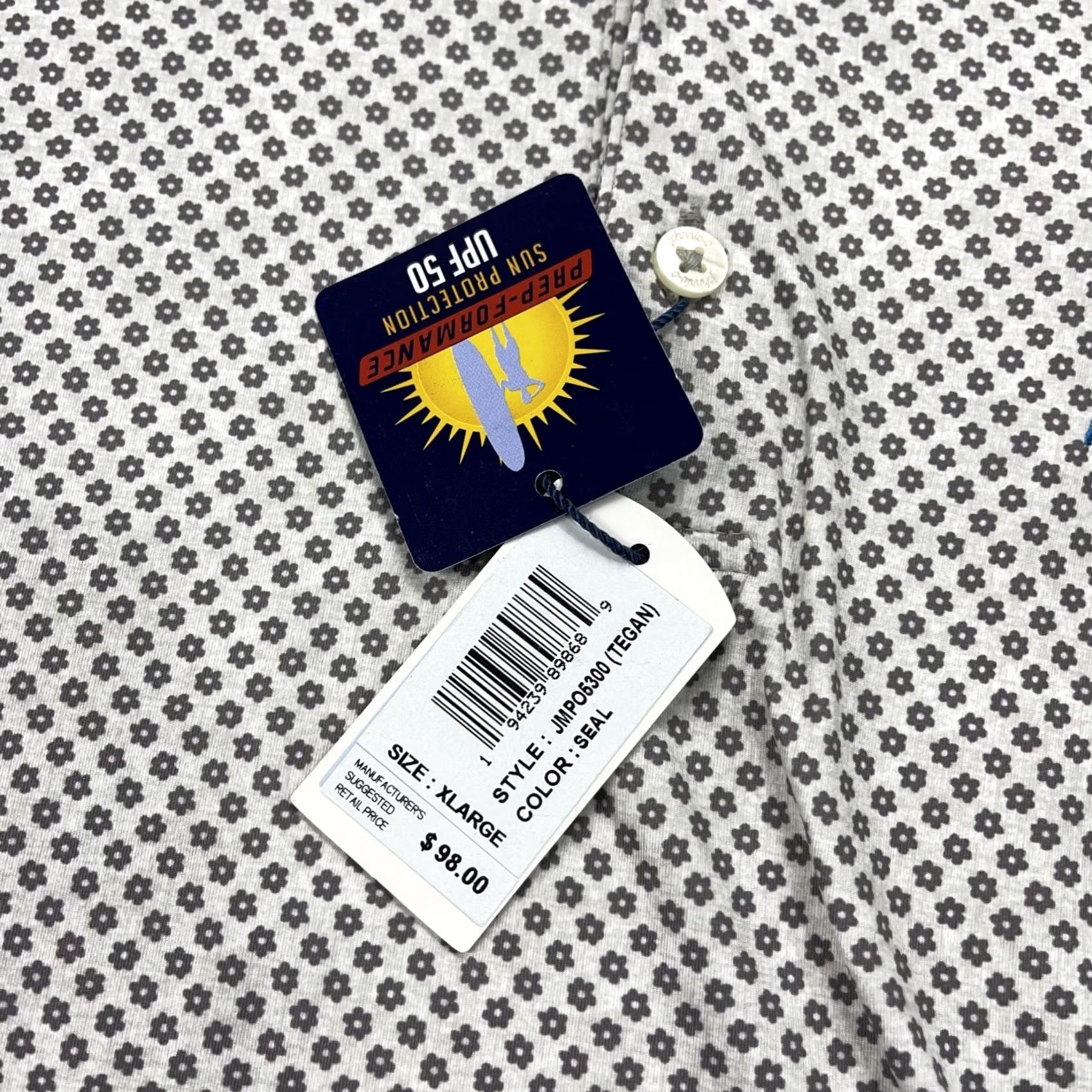 johnnie-O Nike Johnnie-O Polo Shirt Mens XL Gray Tegan Featherweight Golf Squash Logo NWT Size US XL / EU 56 / 4 - 5 Thumbnail