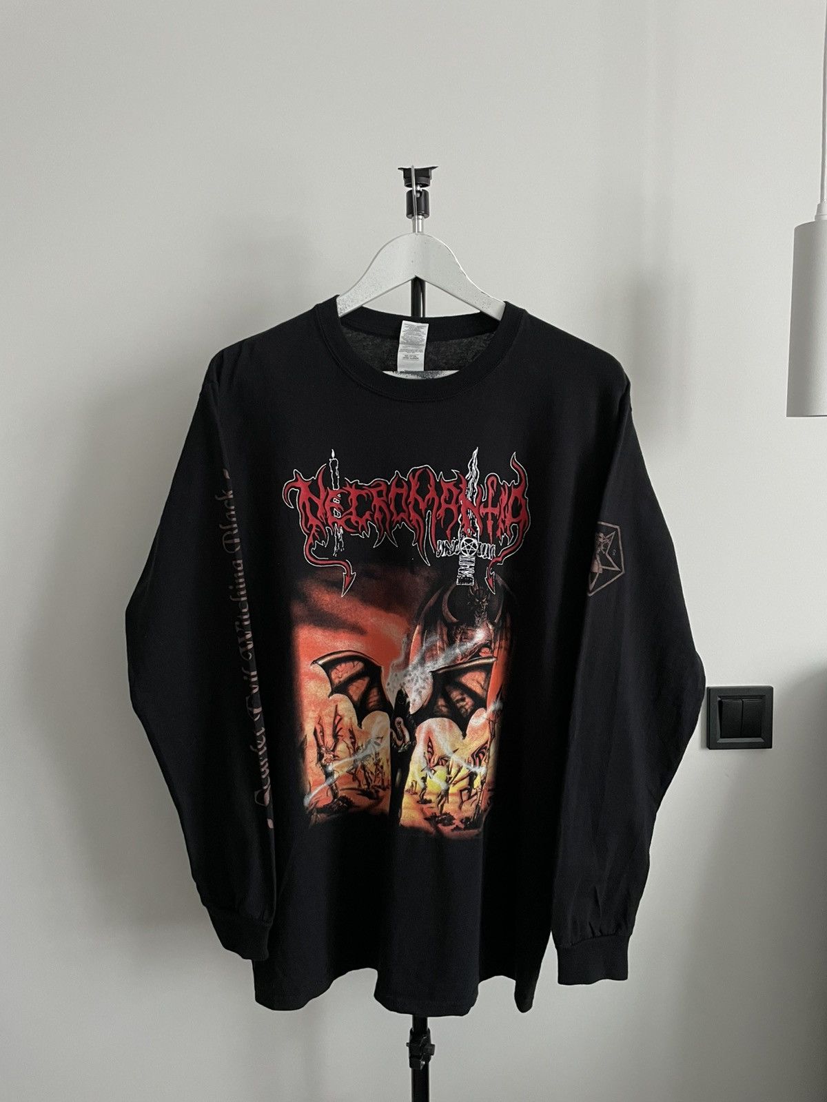 Band Tees Necromantia Scarlet Evil Witching Black Long Sleeve Shirt Size US M / EU 48-50 / 2 - 1 Thumbnail