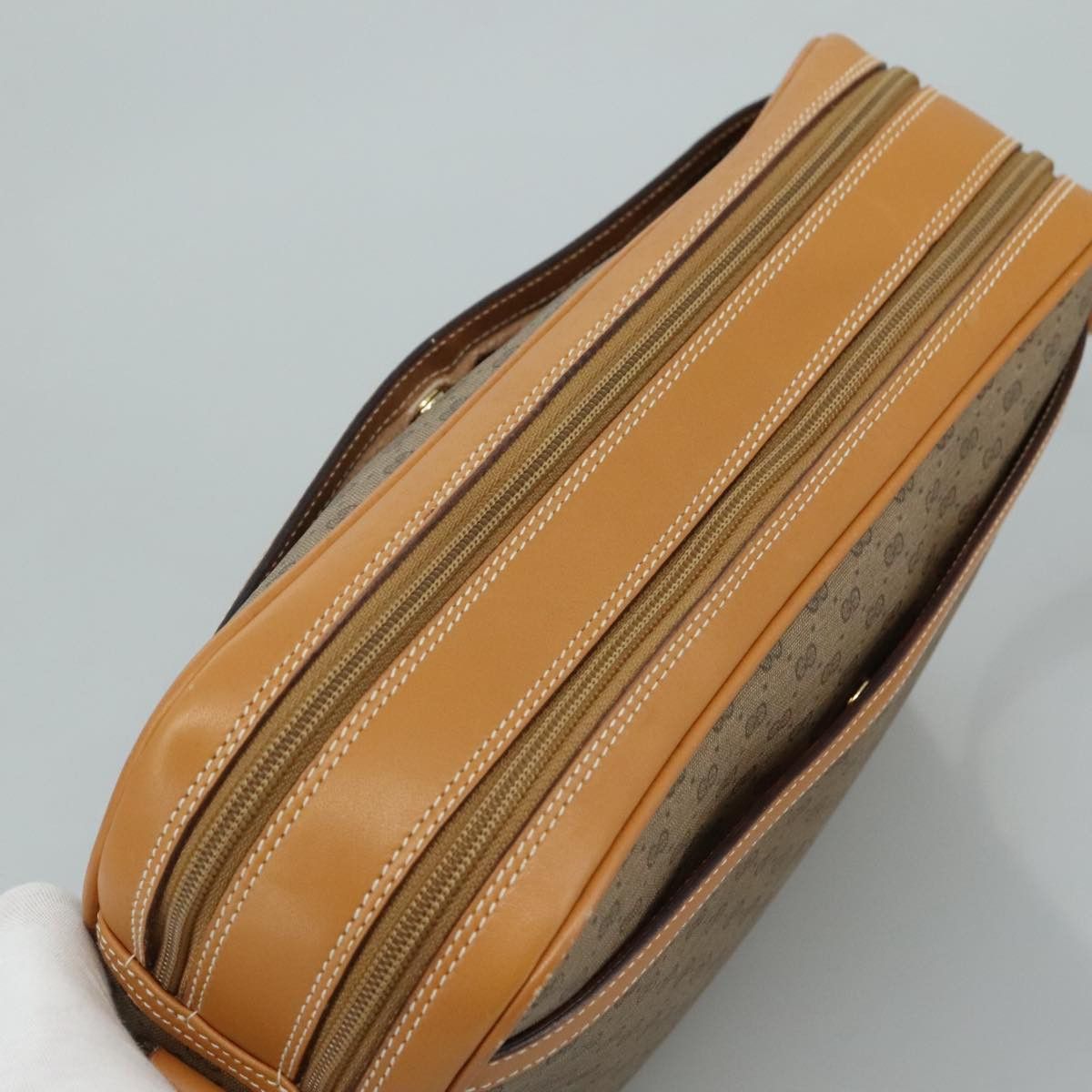 GUCCI Micro GG Supreme Shoulder Bag Pvc Beige