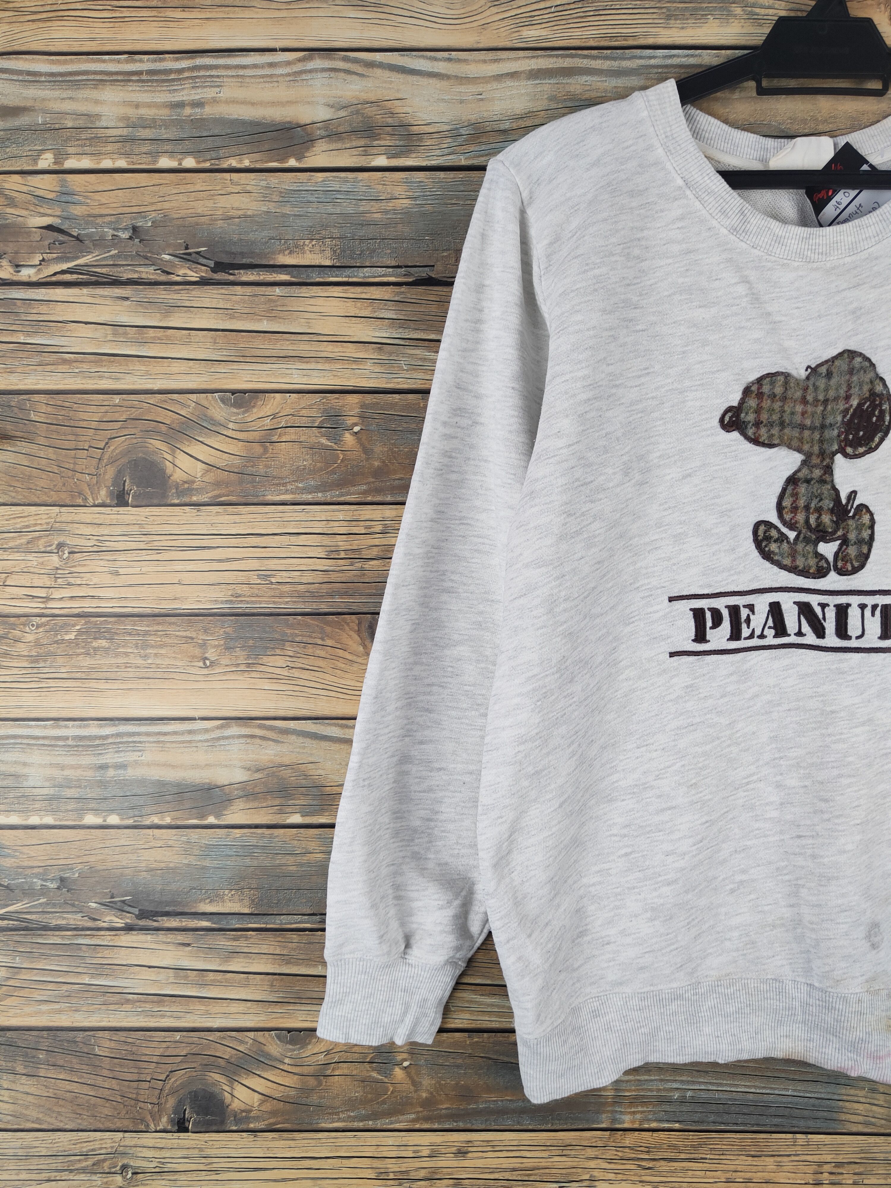 Harris Tweed DL Peanuts-Harris Tweed Gray Sweatshirts #46-068 Size US M / EU 48-50 / 2 - 3 Thumbnail