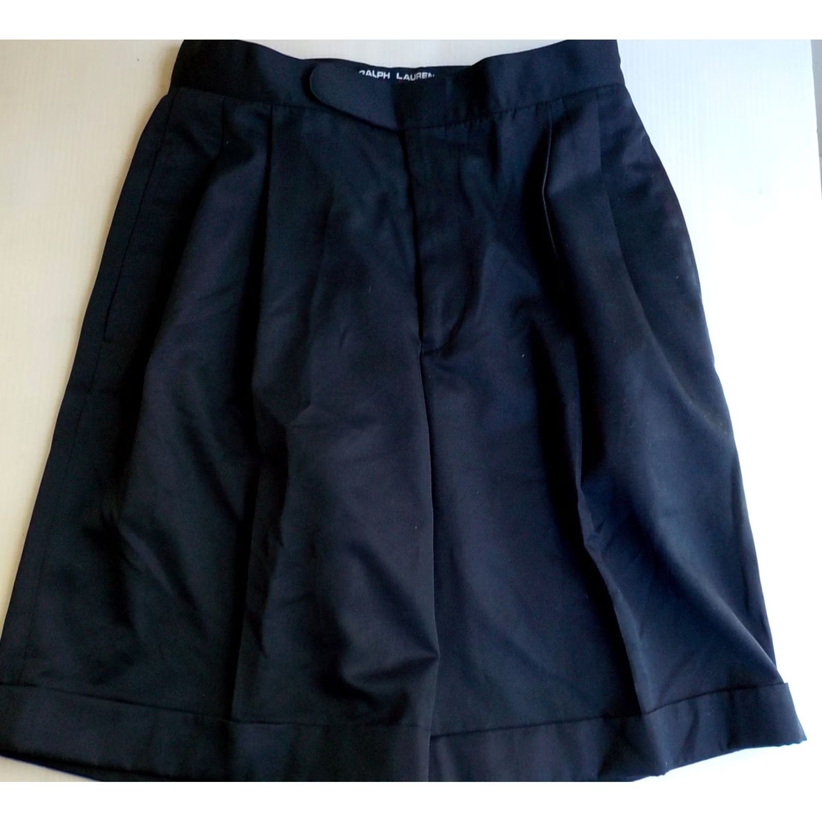 Polo Ralph Lauren VTG RALPH LAUREN Polo Sport Pleated Front Bermuda Shorts Polyester Navy SZ 8 Women Size 30" / US 8 / IT 44 - 3 Thumbnail