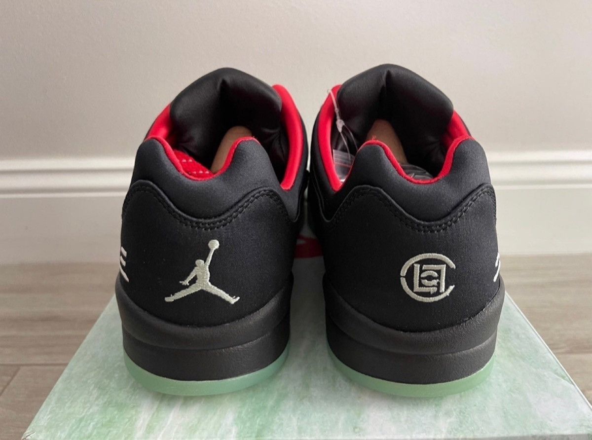 CLOT × Jordan Brand Air Jordan 5 Retro Low CLOT Classic Jade Fire Red Silver 12 Size US 12 / EU 45 - 7 Thumbnail