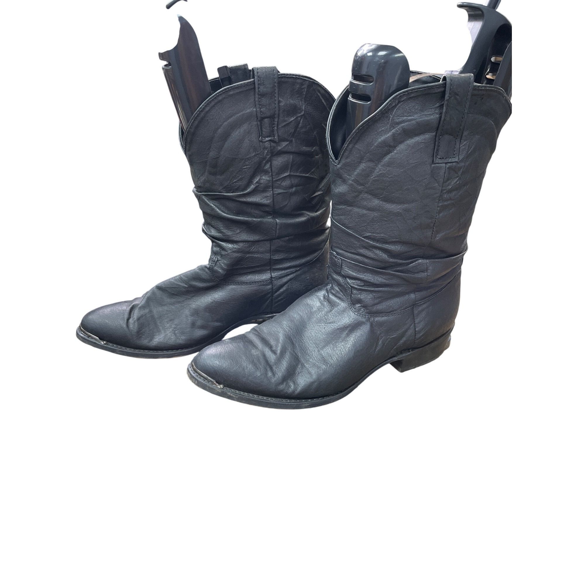 Other Dingo Mens Black Leather Mid-Calf Western Boots Size 13E SKU Size US 13 / EU 46 - 3 Thumbnail