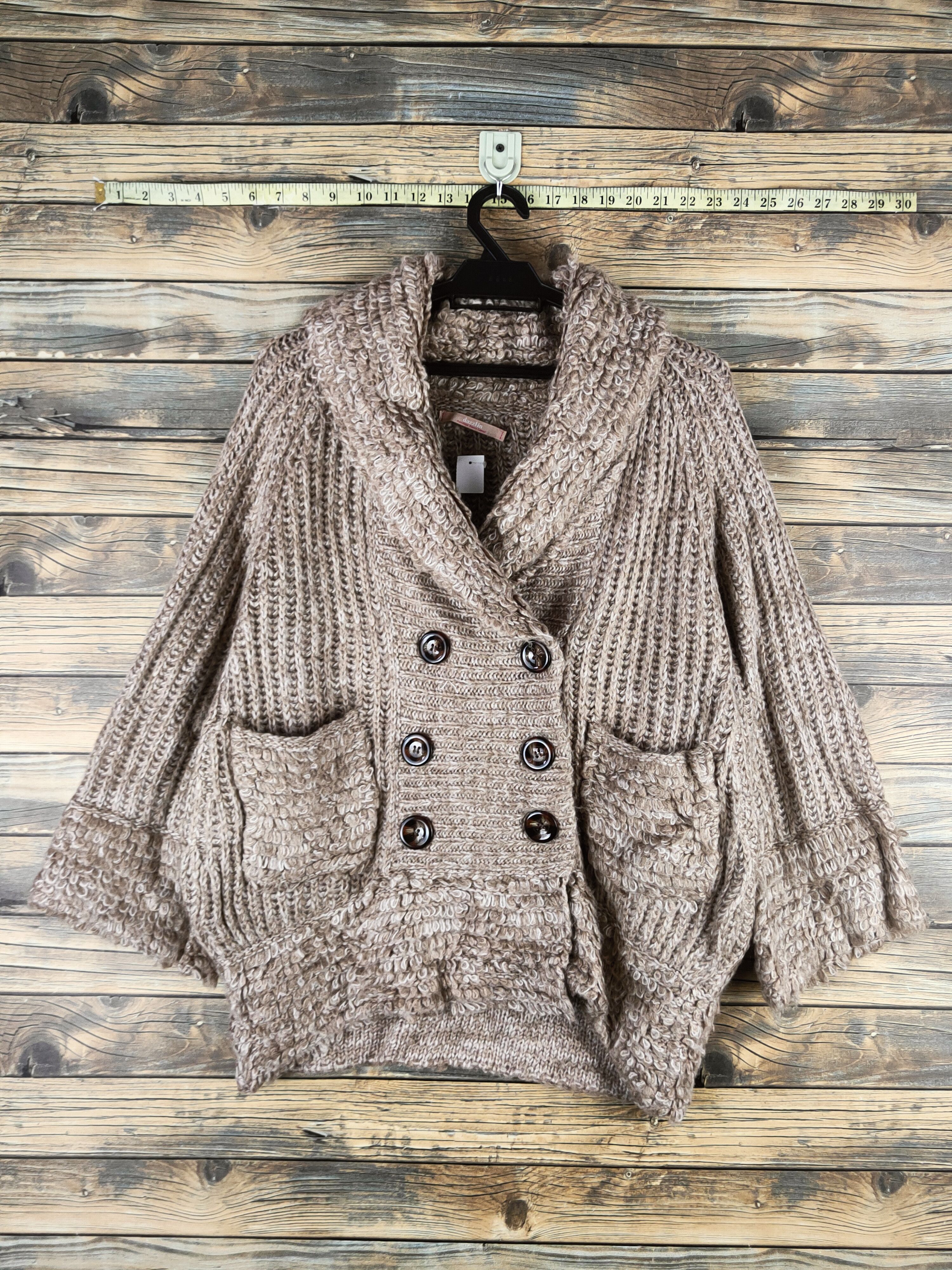 Japanese Brand DL Dazzlin Light Brown Knitwear Sweaters#46-604 Size L / US 10 / IT 46 - 1 Thumbnail