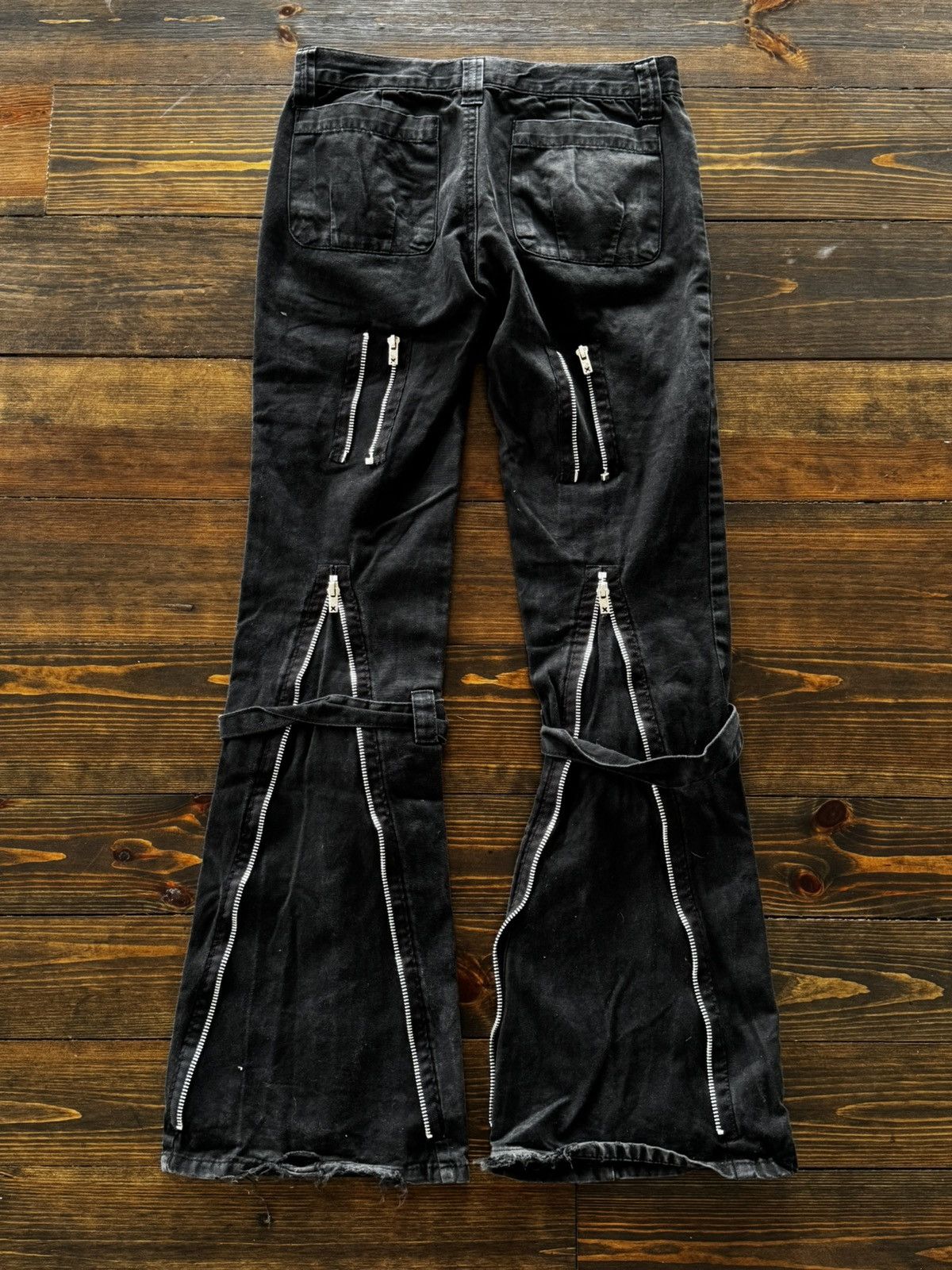 Tripp NYC Pinstripe Bondage Y2K Goth Vibe Pants
