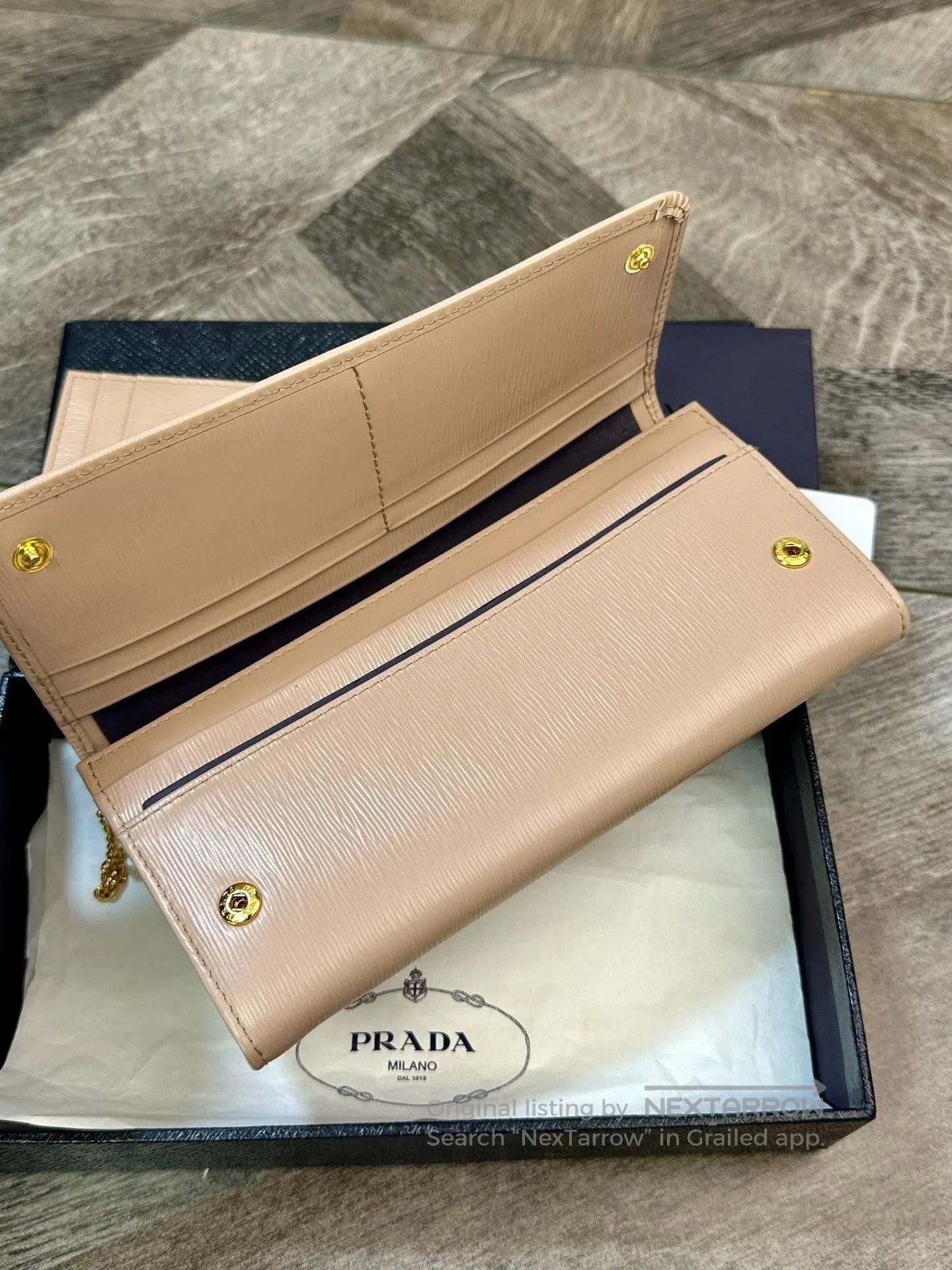 Prada Prada Long Snap Wallet Clutch Set. Size ONE SIZE - 6 Thumbnail