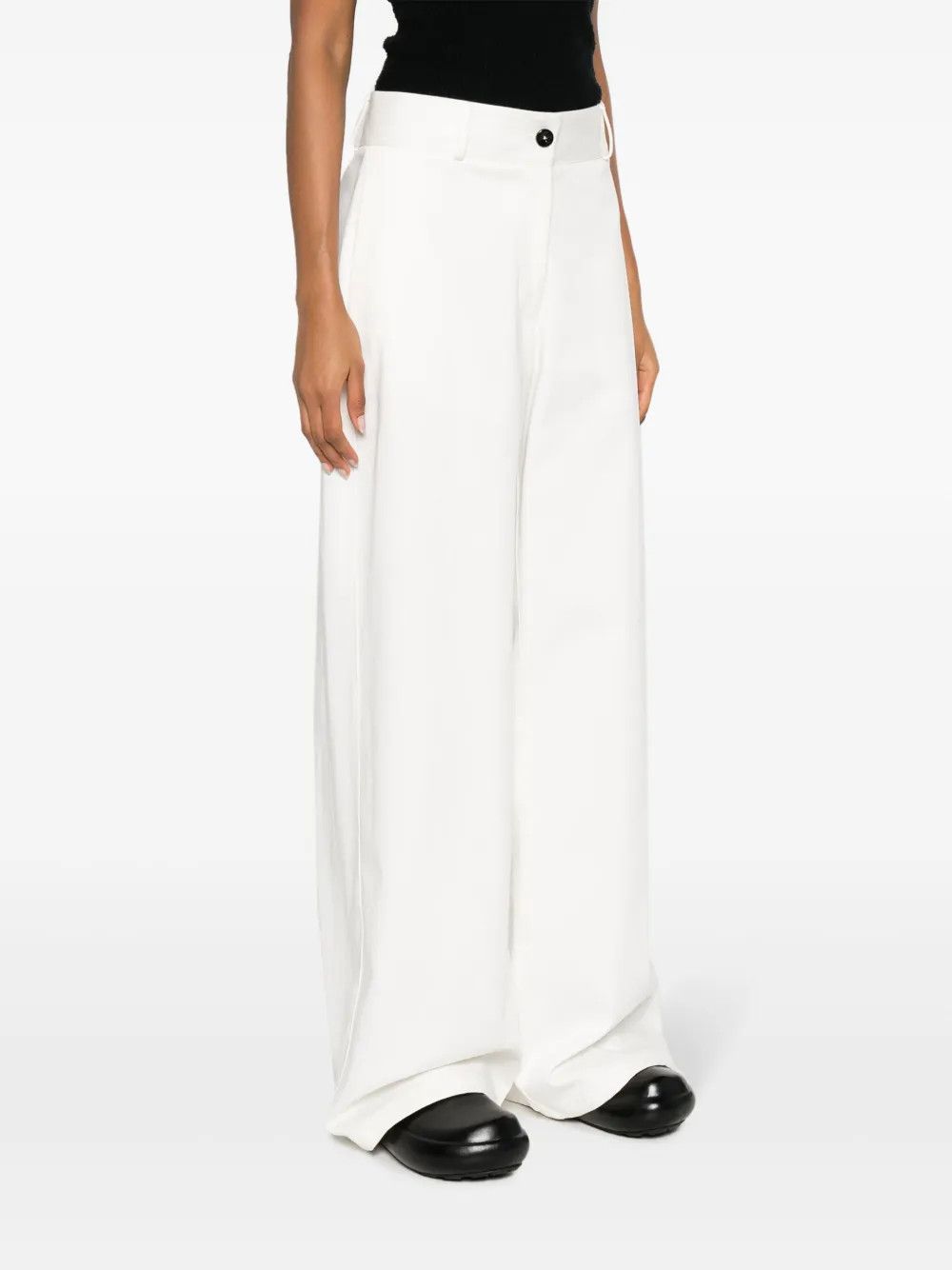Jil Sander o1y1025 Casual Pant in White Size 36" / US 14 / IT 50 - 3 Thumbnail