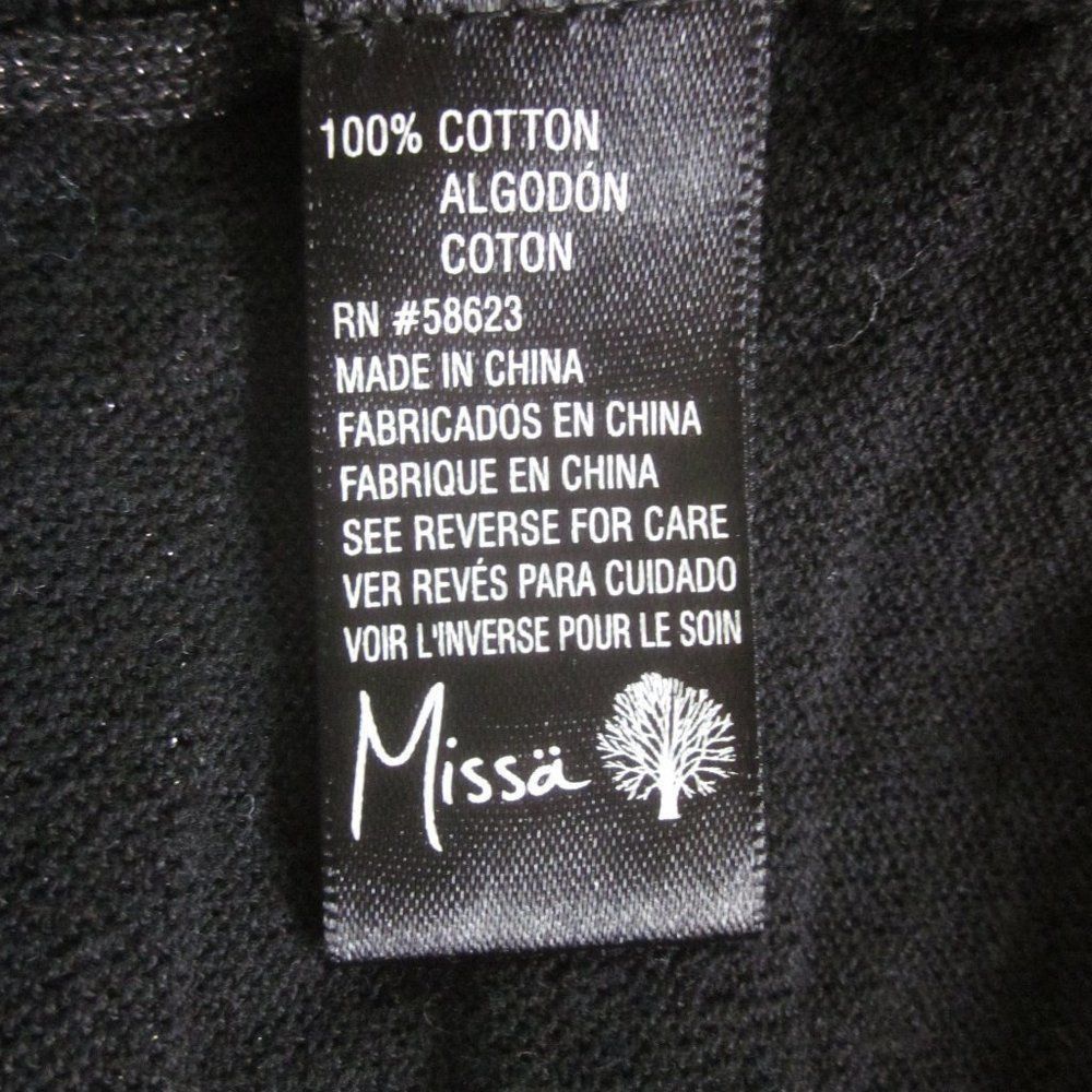 Other Missa Cotton Sweater Black Tonal Stripe Size S Size S / US 4 / IT 40 - 4 Thumbnail