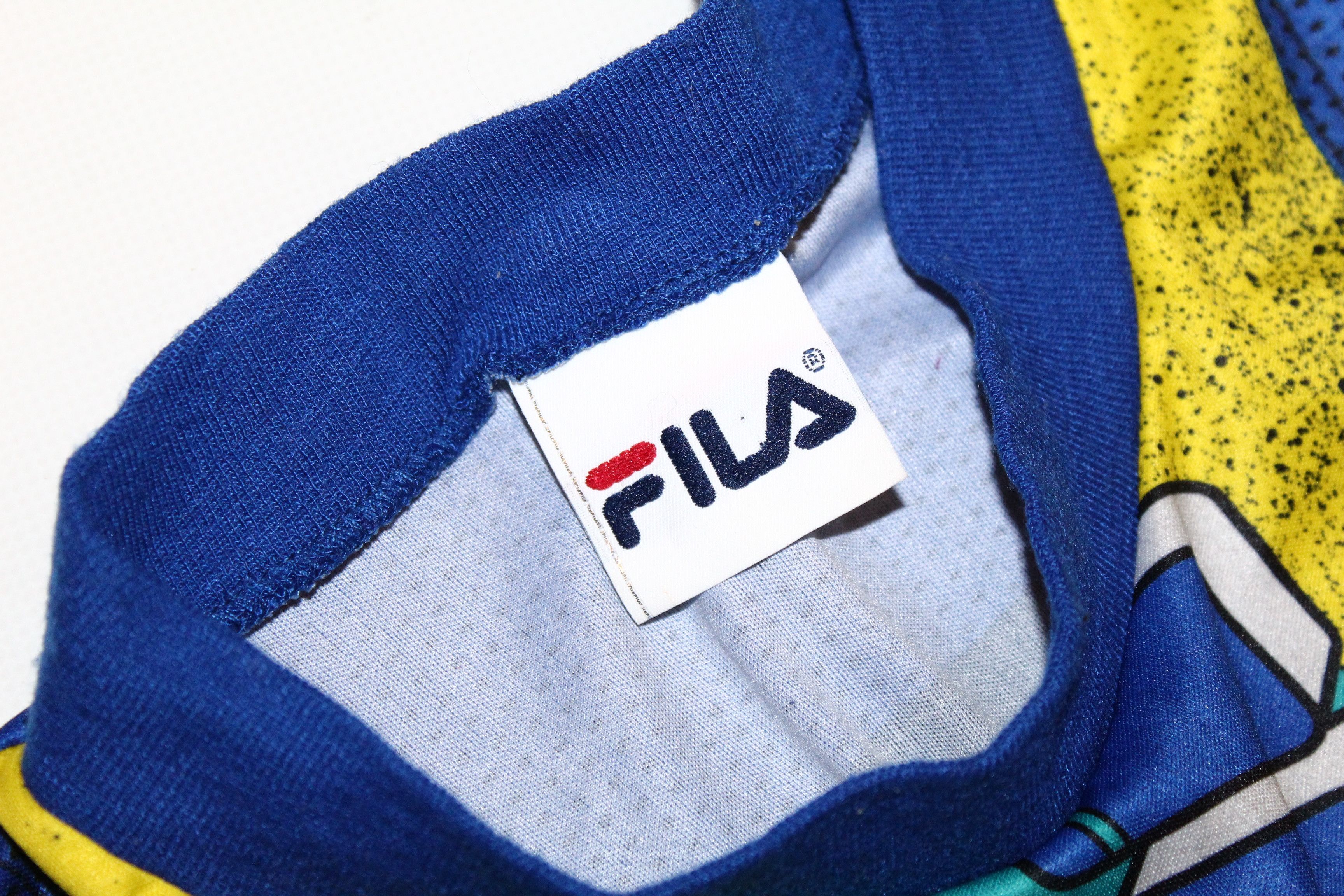 Fila 💥90's USA FILA Speed Spellout Motocross Racing L/S Jersey Size US L / EU 52-54 / 3 - 8 Thumbnail