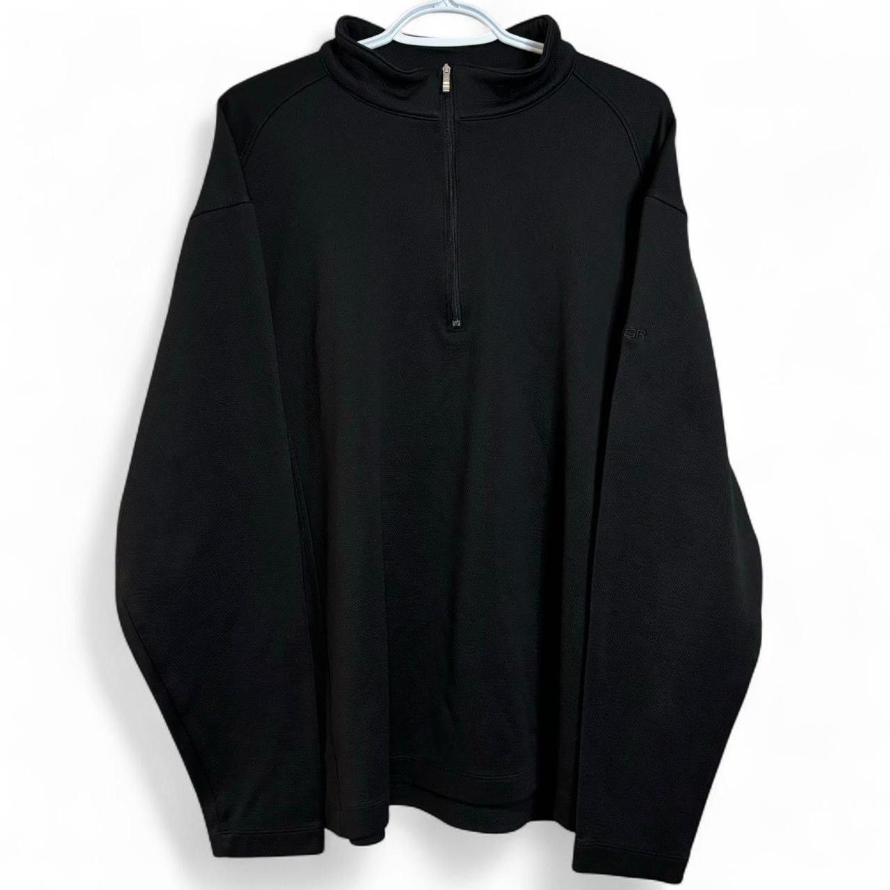 Nike Nike Golf Black Quarter Zip Jacket Size XL Size US XL / EU 56 / 4 - 1 Thumbnail