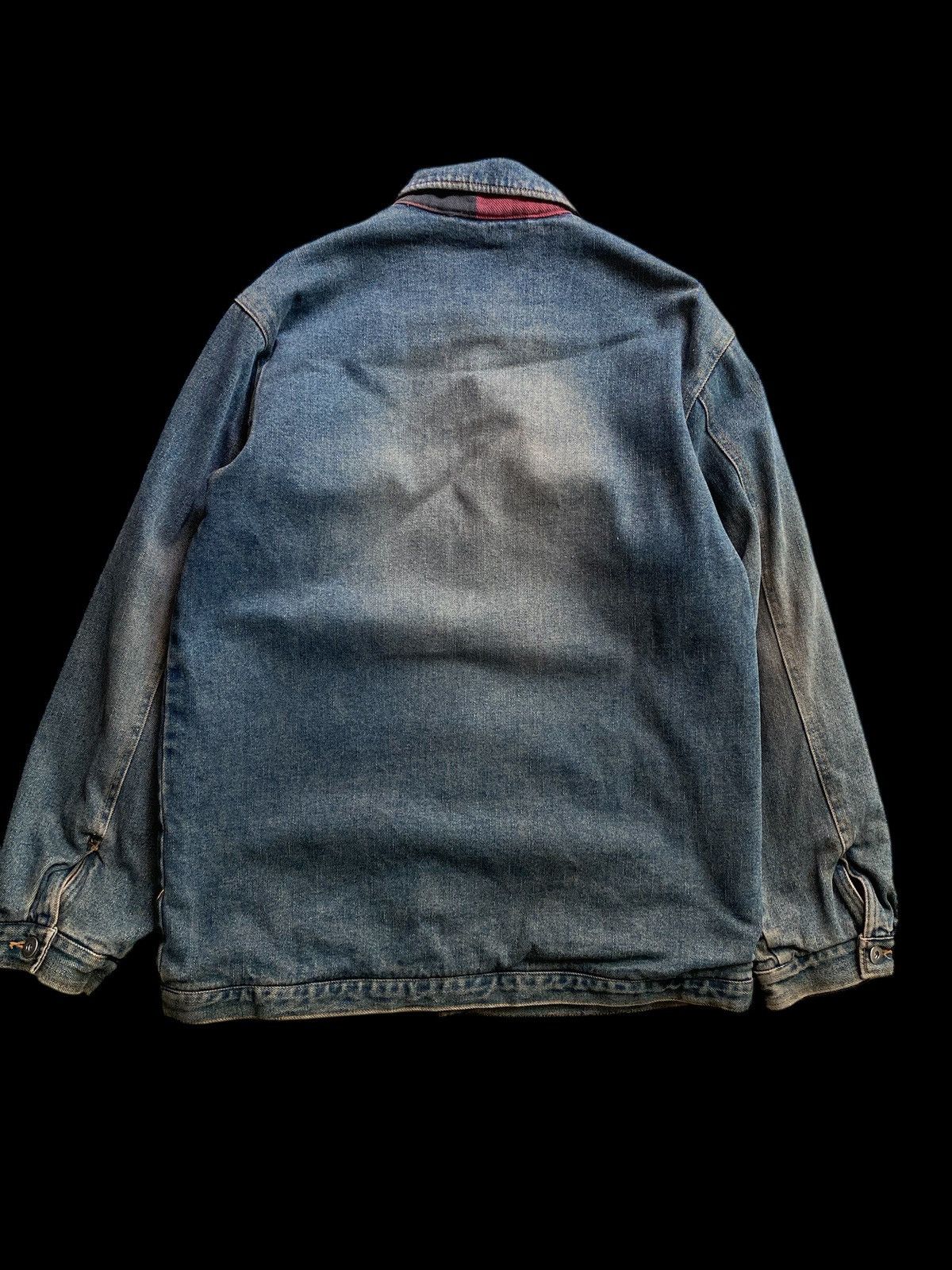 Hysteric Glamour Vintage SIX STAR CHORE DENIM JACKET LINNING PLAID PUNK Size US L / EU 52-54 / 3 - 3 Thumbnail