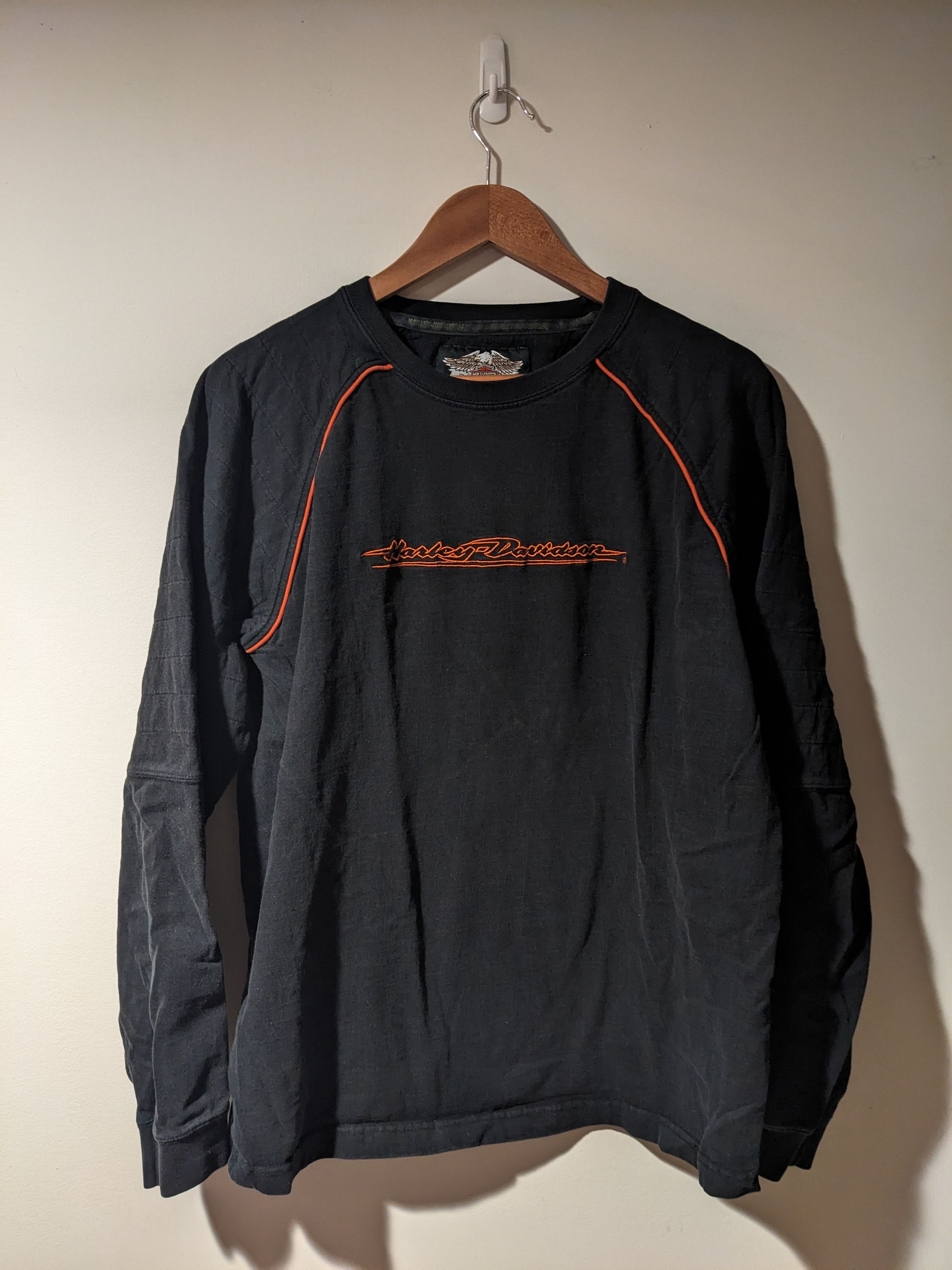 Harley Davidson × Vintage Vintage Y2K Harley Davidson Motorcycle Spell Out Sweatshirt Size US M / EU 48-50 / 2 - 1 Thumbnail