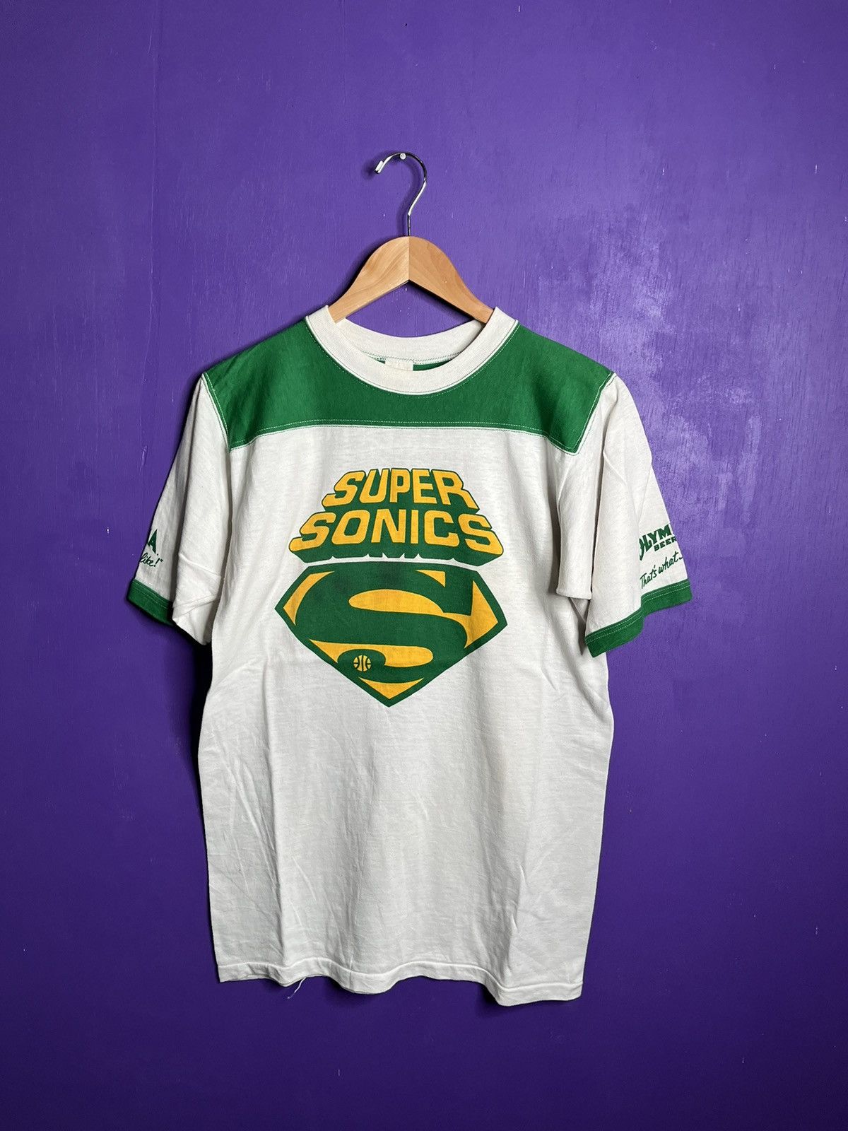 NBA × Vintage Vintage 80s Seattle SuperSonics logo t-shirt Size US M / EU 48-50 / 2 - 1 Thumbnail