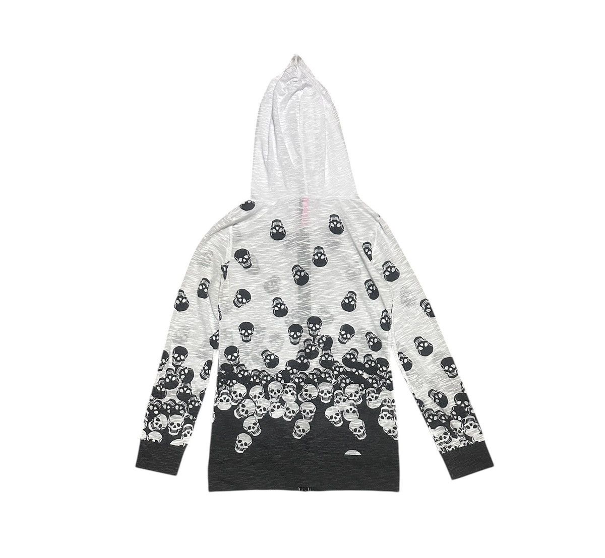 Japanese Brand Vintage Japanese Skull Full Zipper Hoodie By Denny Rose Size US S / EU 44-46 / 1 - 4 Thumbnail