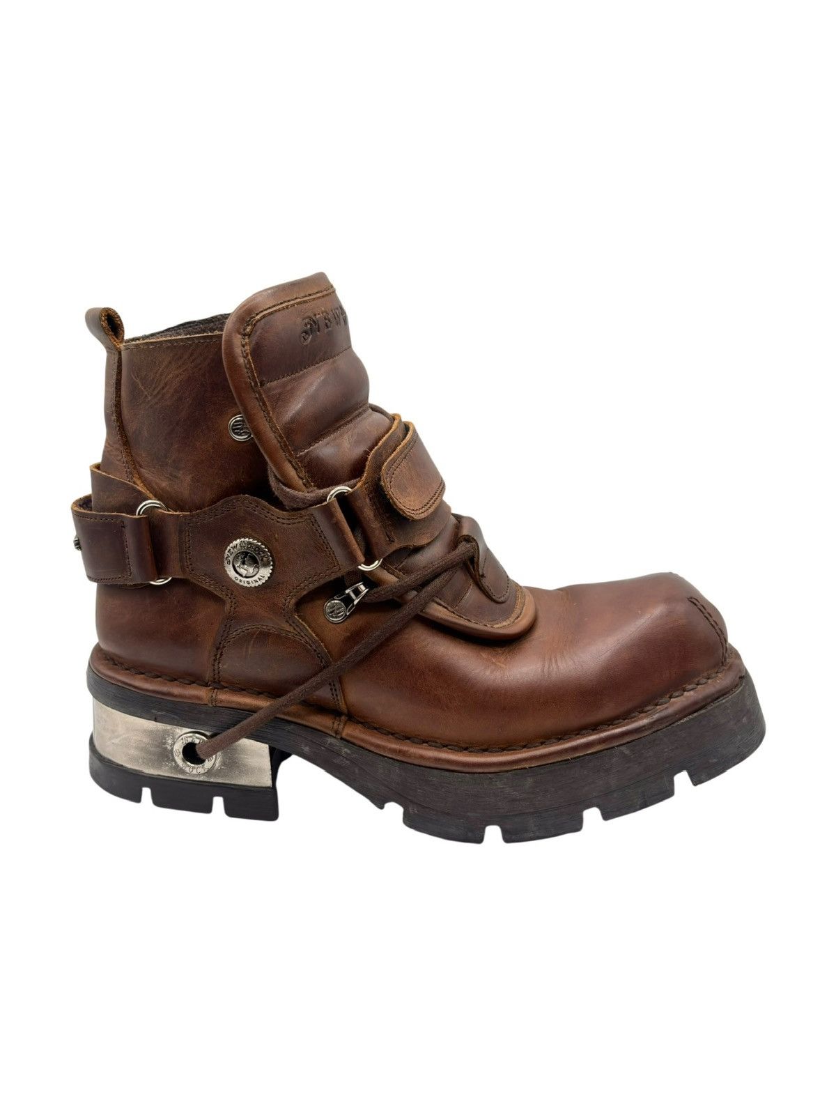 New Rock Vintage New Rock brown ankle leather boots Size 41 Size US 11 / IT 41 - 4 Thumbnail