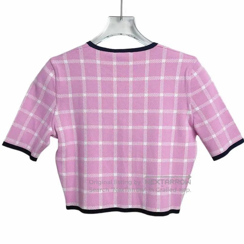 Miu Miu Miu Miu Light Pink Cotton Cardigan for Women . Size M / US 6-8 / IT 42-44 - 2 Thumbnail