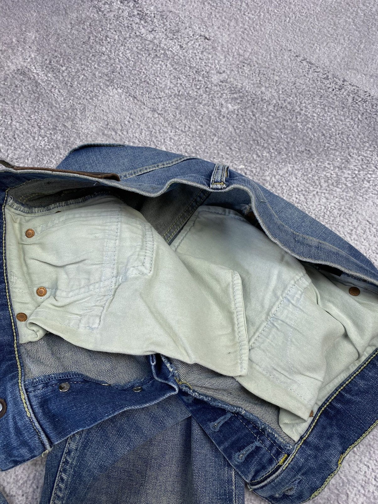 Allsaints AllSaints Dak Cigarette Blue Distressed Jeans Size US 30 / EU 46 - 14 Thumbnail
