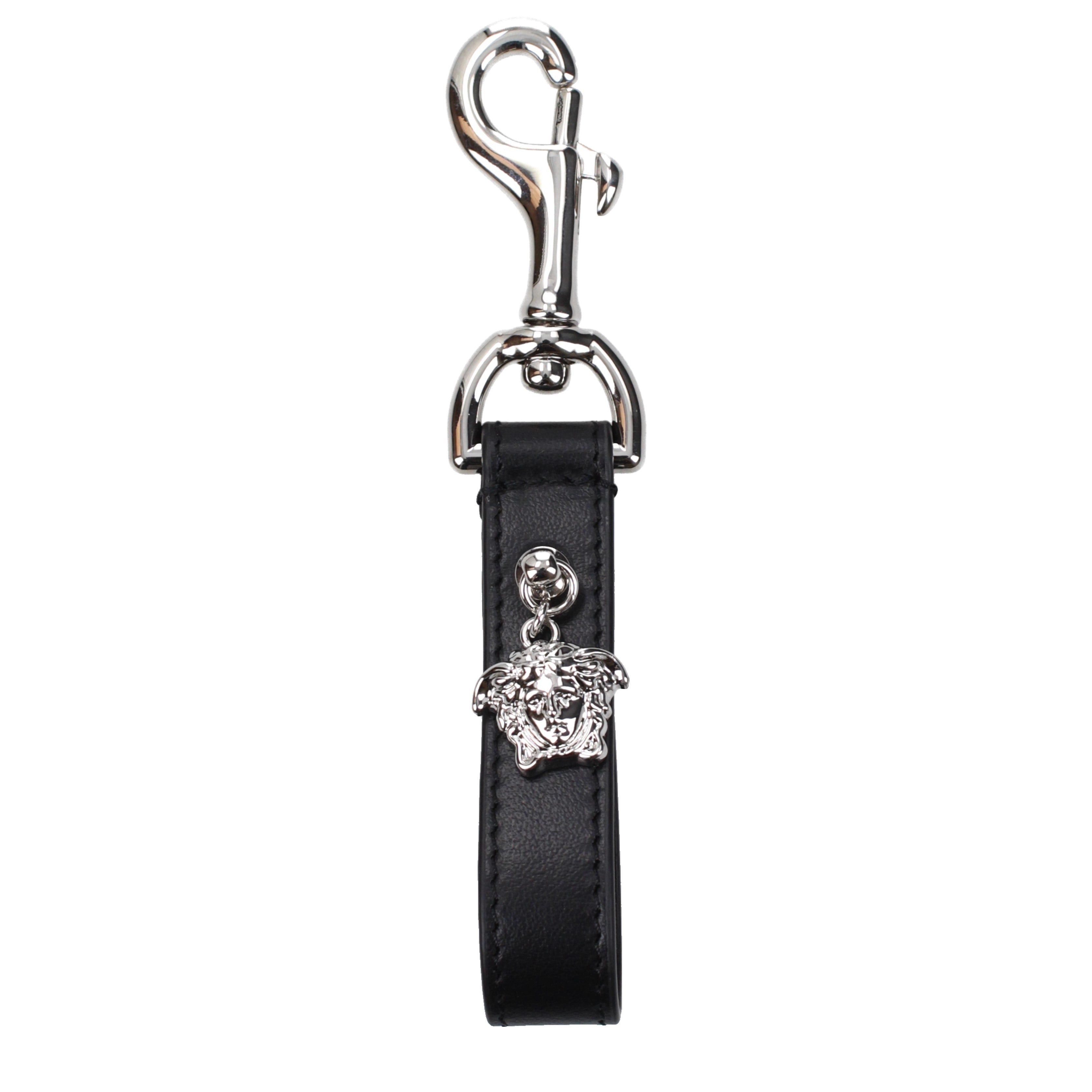 Versace Versace Keychain Men Leather Black Size ONE SIZE - 1 Preview