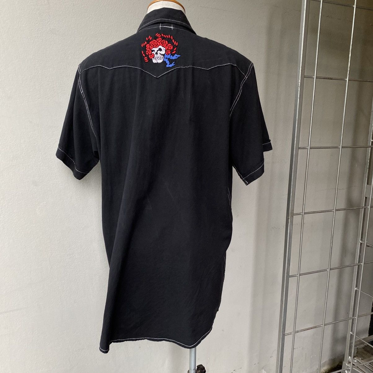Grateful Dead GRATEFUL DEAD Black Rose Embroidered Western Shirt Size US XL / EU 56 / 4 - 16 Thumbnail