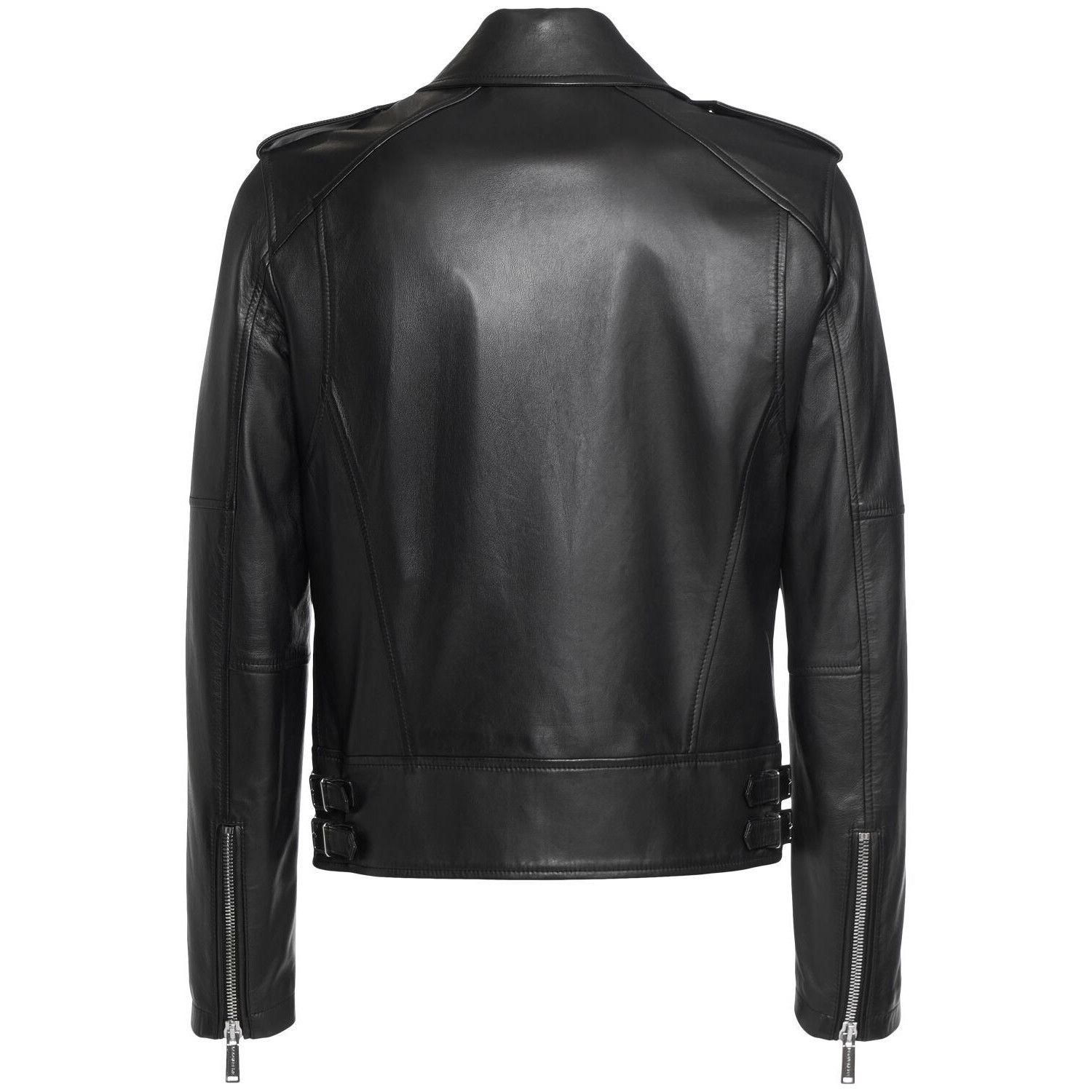 Dsquared2 DSQUARED2 Men's Kiodo Black Leather Jacket New & Authentic ( Size US M / EU 48-50 / 2 - 2 Thumbnail