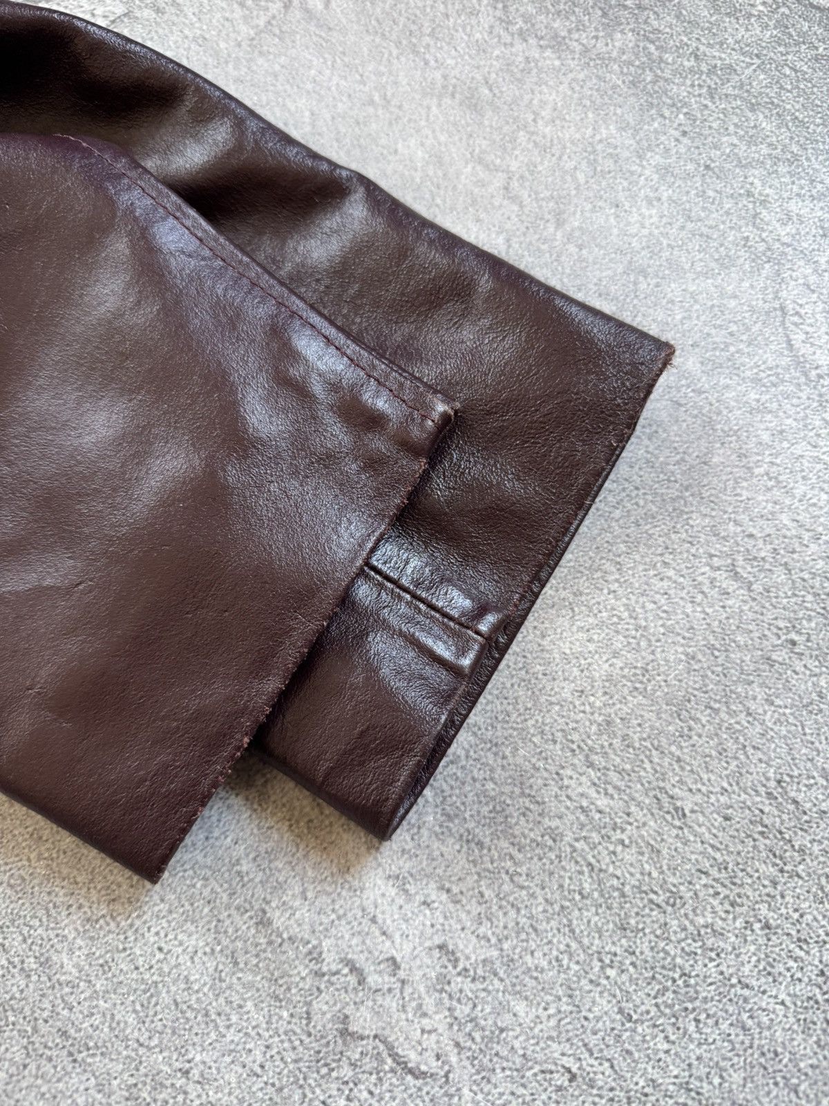 Gucci Gucci 46size retro vintage leather coat zip jacket 90s Size L / US 10 / IT 46 - 22 Thumbnail